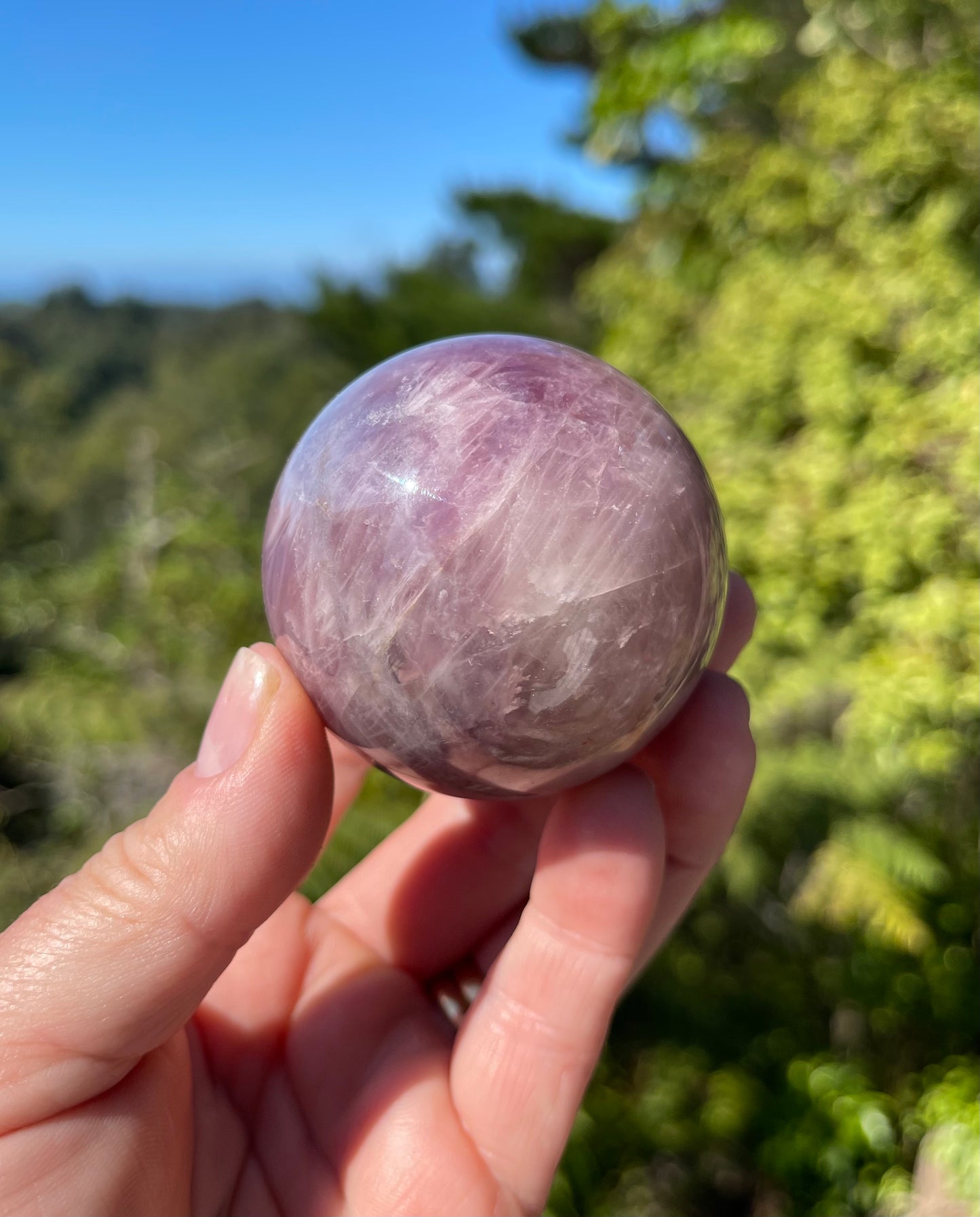 Lavender Rose Quartz Sphere