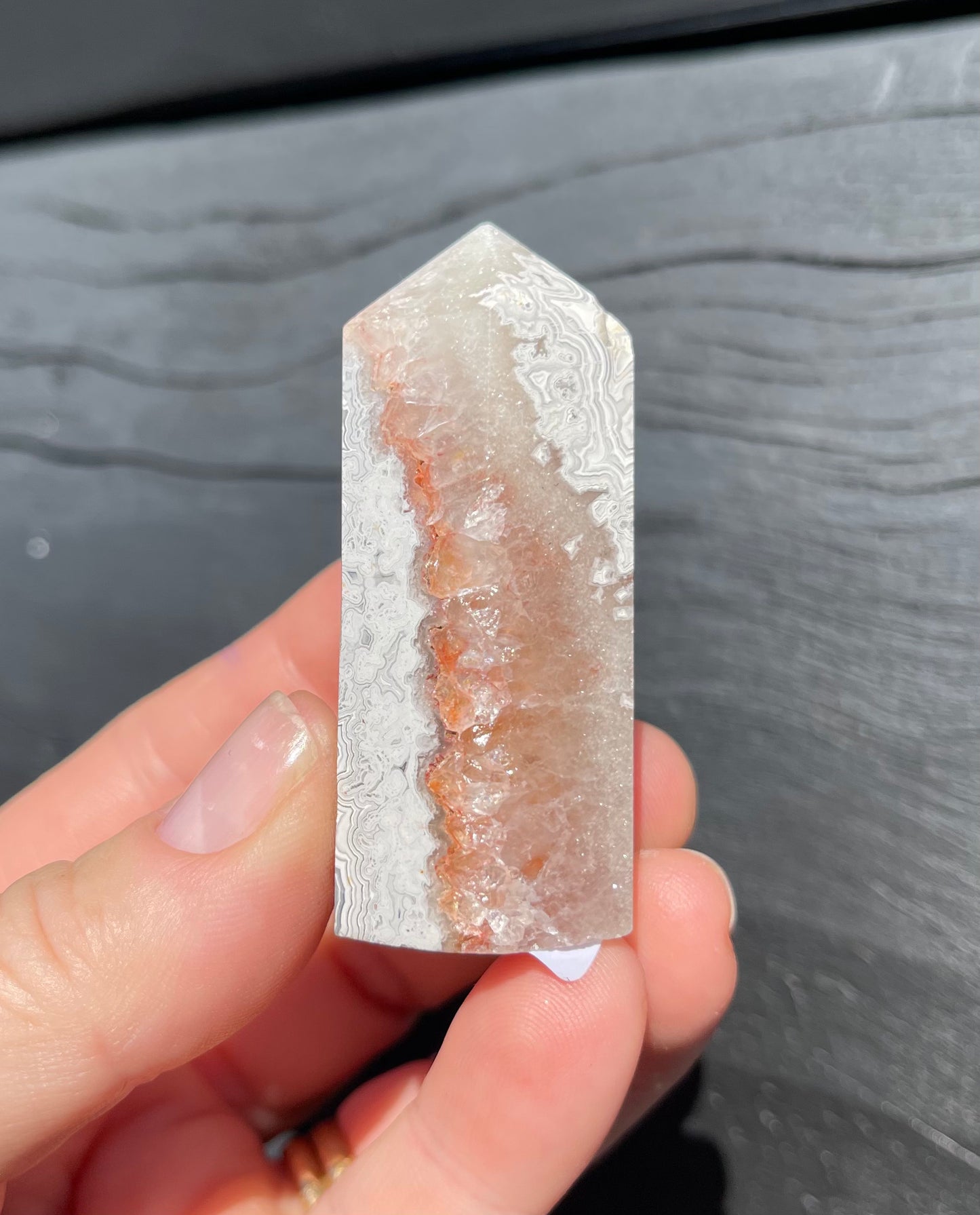 Crazy Lace Agate Tower, Mexican