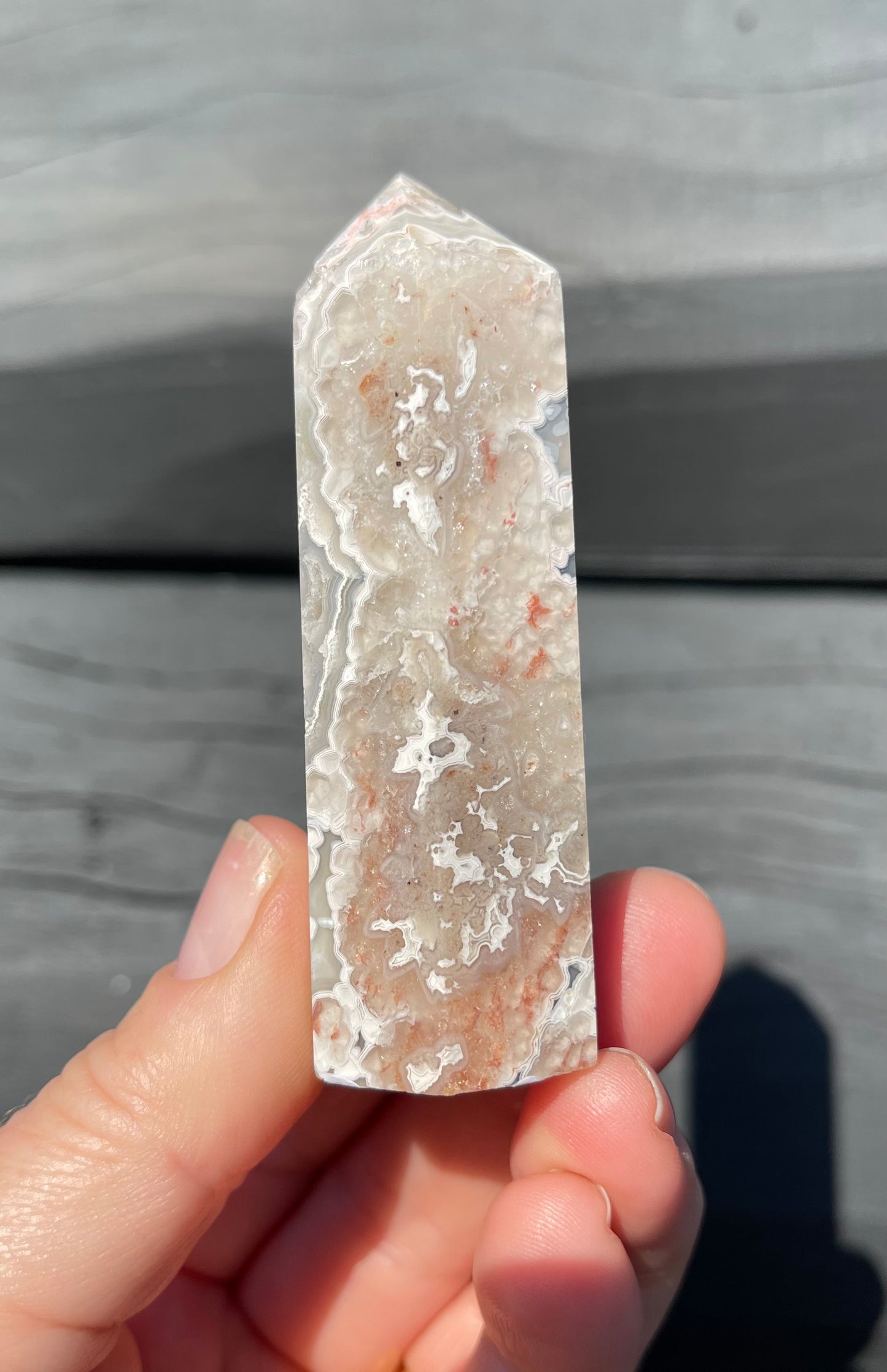 Crazy Lace Agate Tower, Mexican
