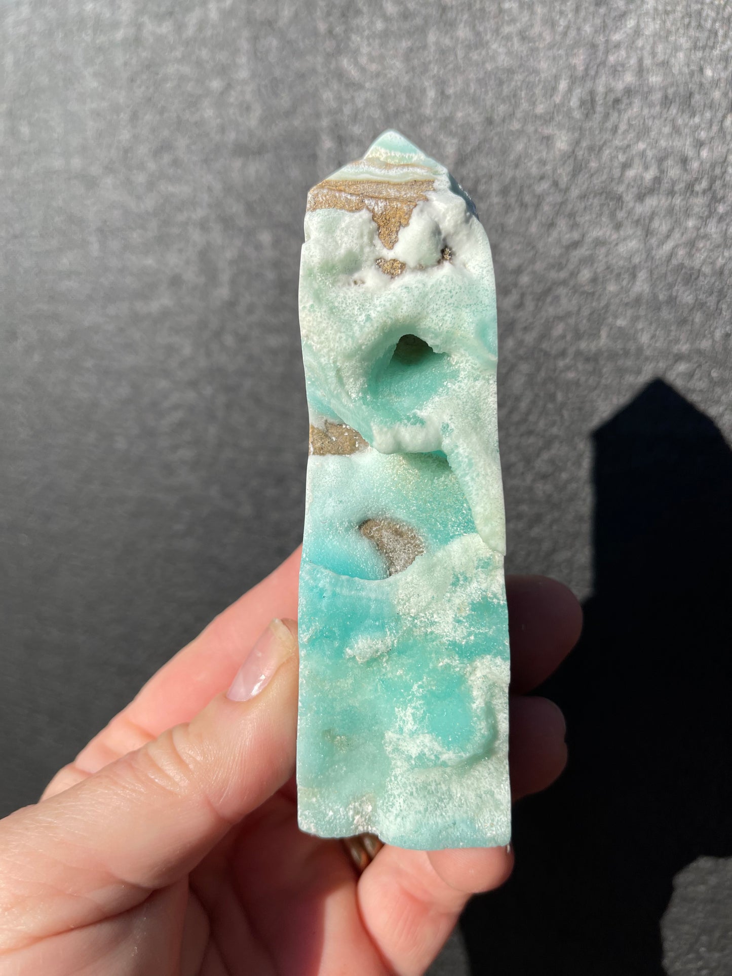 Blue Calcite/Aragonite Tower