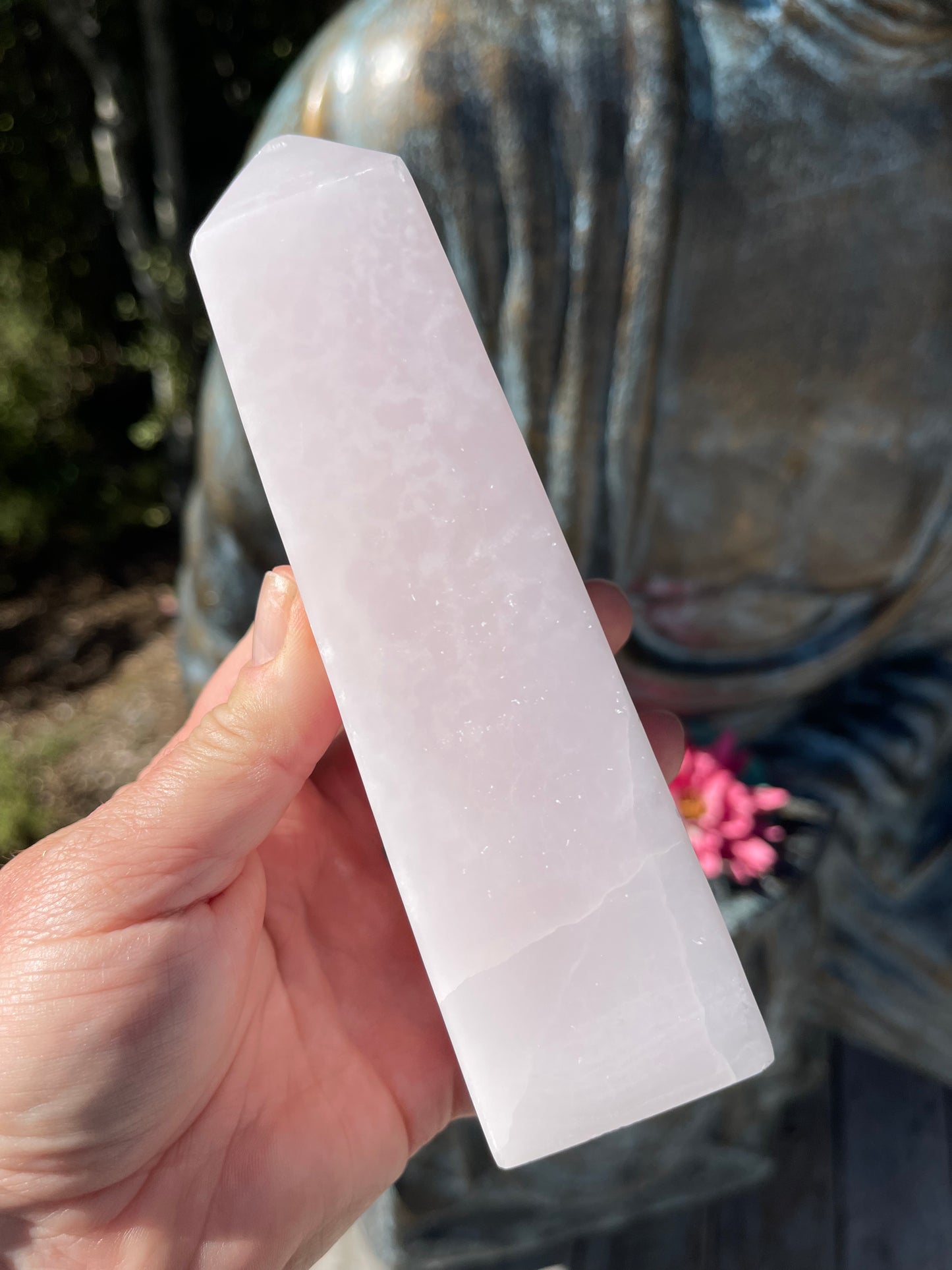 Pink Mangano Calcite Obelisk