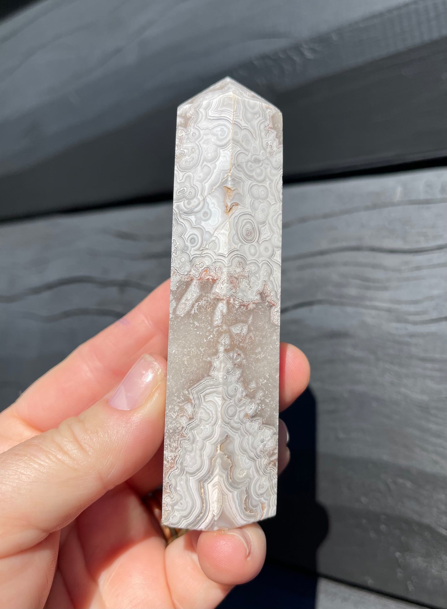 Crazy Lace Agate Tower