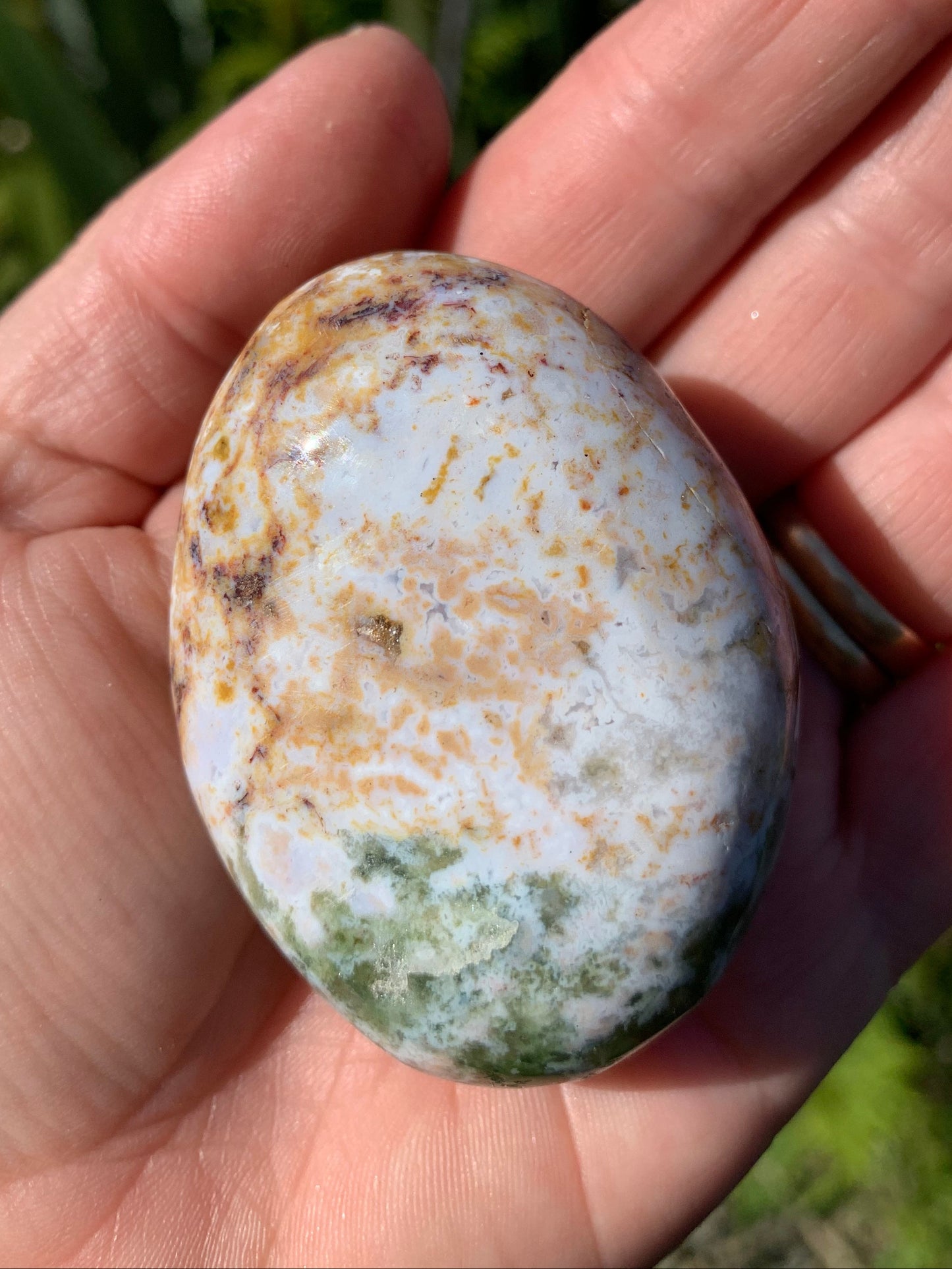 Ocean Jasper Palm Stone