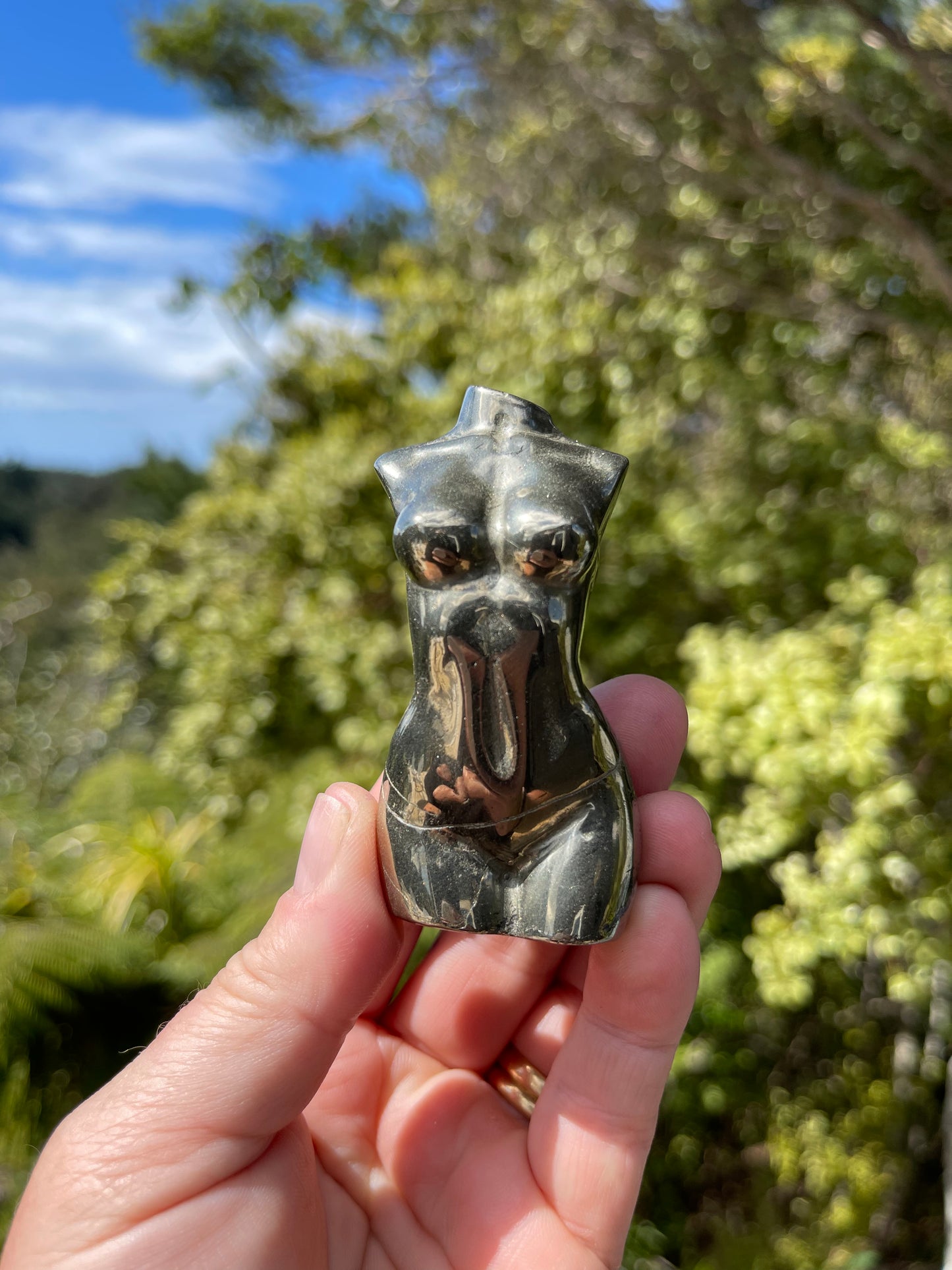 Pyrite Goddess Bust