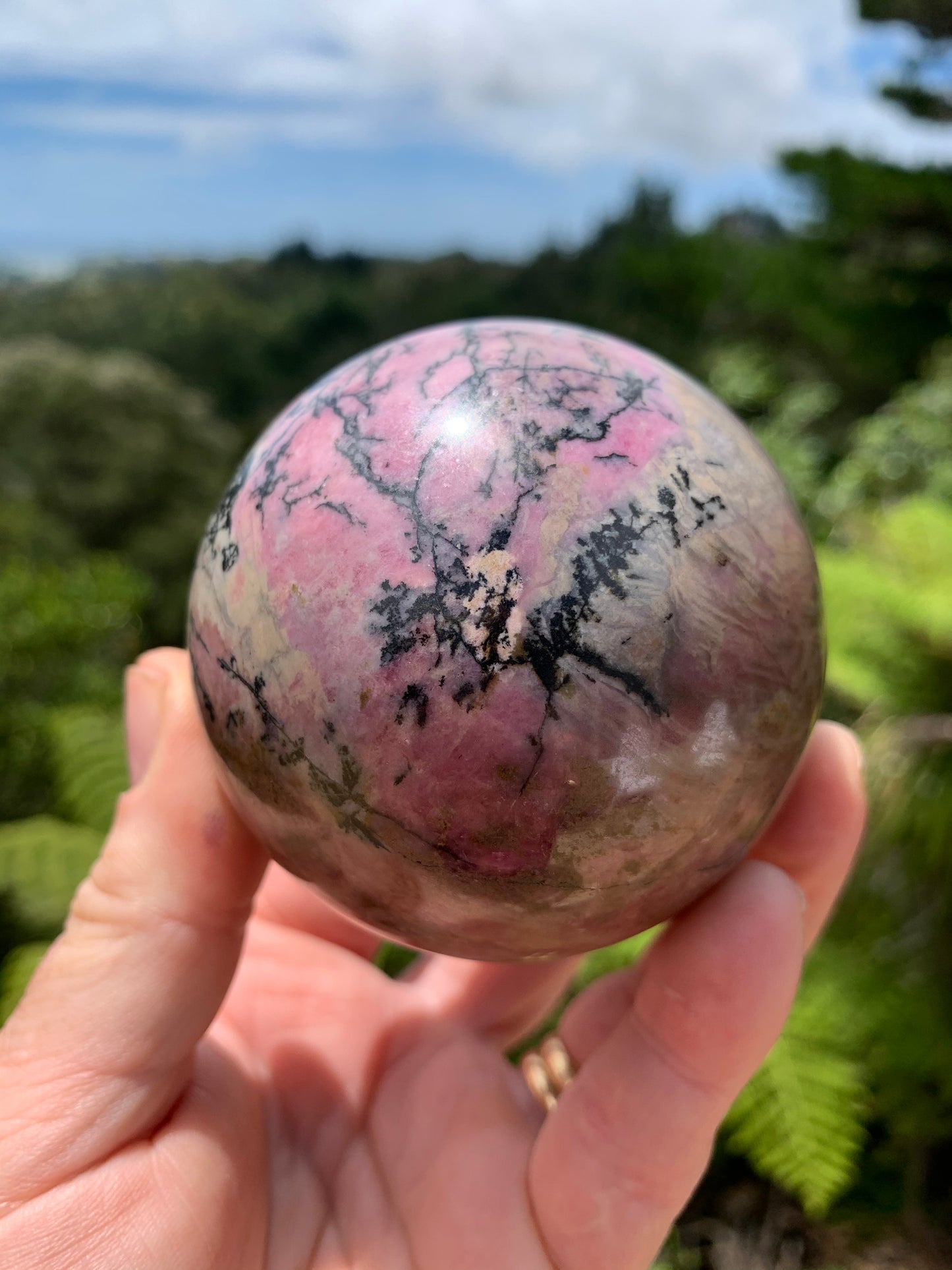 Rhodonite Sphere