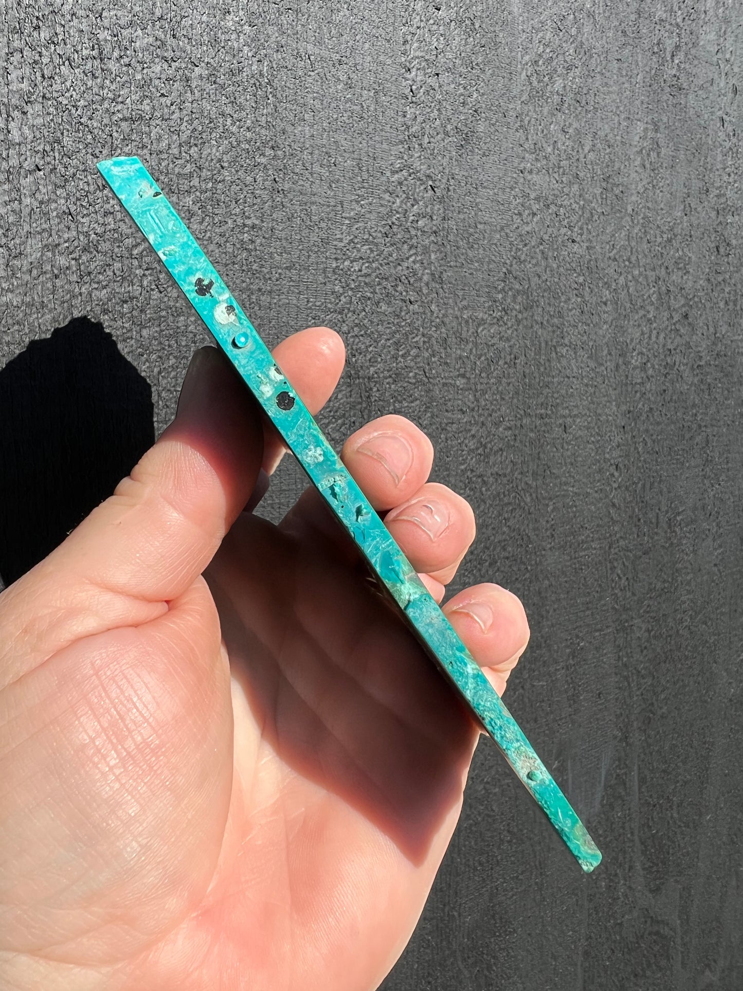 Malacholla Malachite with Chrysocolla Slice