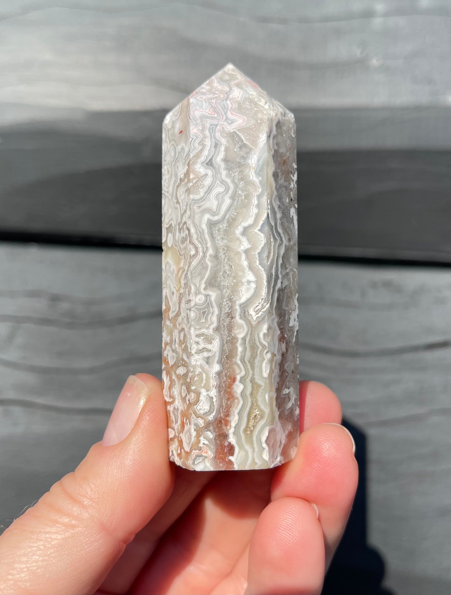 Crazy Lace Agate Tower, Mexican