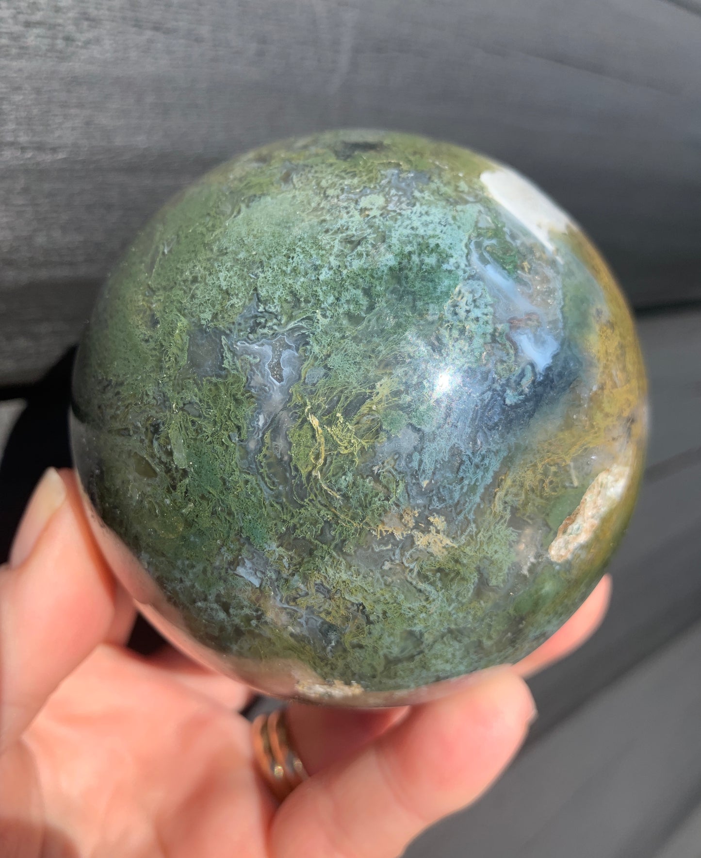 Moss Agate Sphere