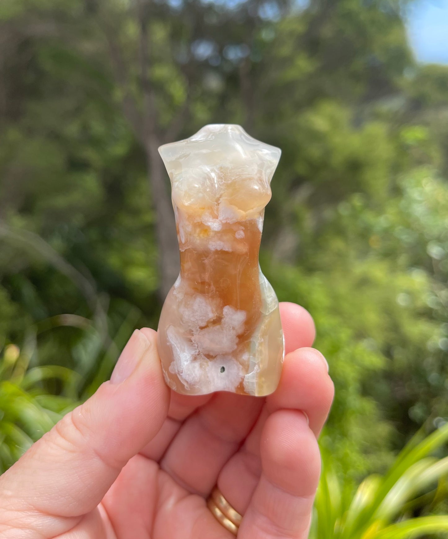 Cherry Blossom/Flower Agate Goddess