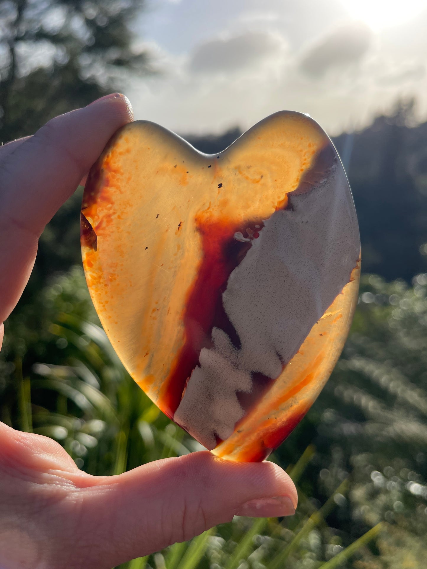 Blue Amber Heart