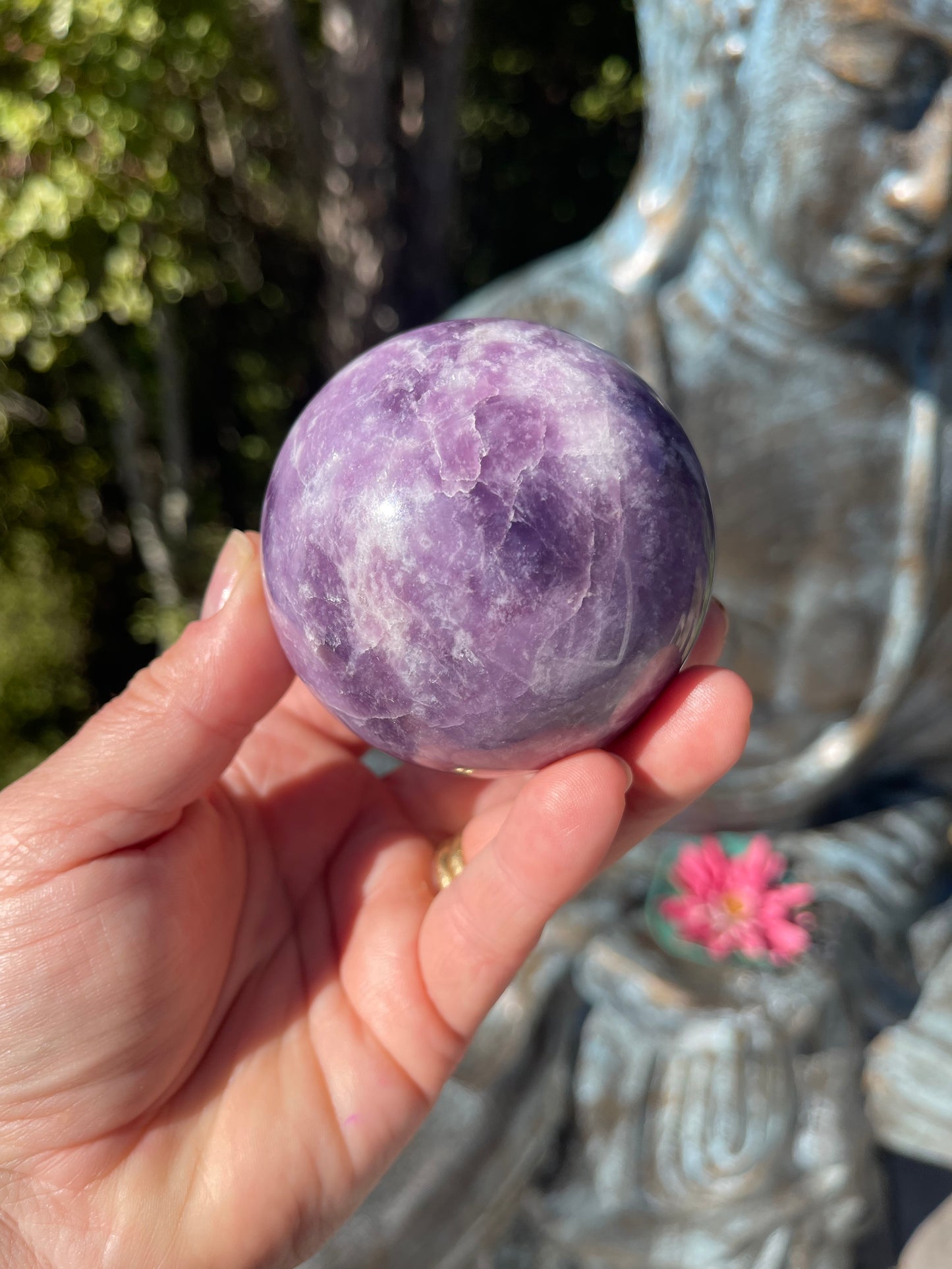 Lepidolite Sphere
