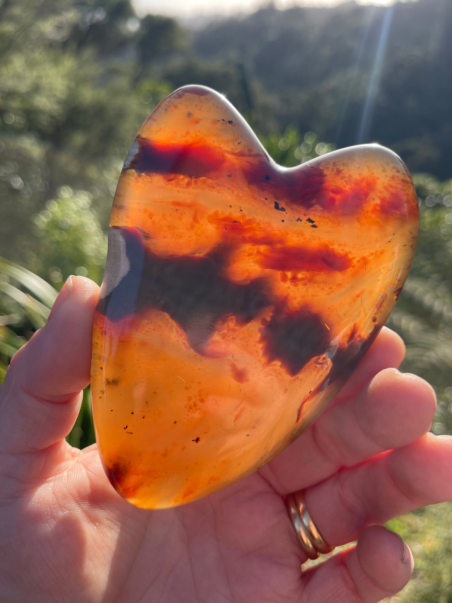 Blue Amber Heart