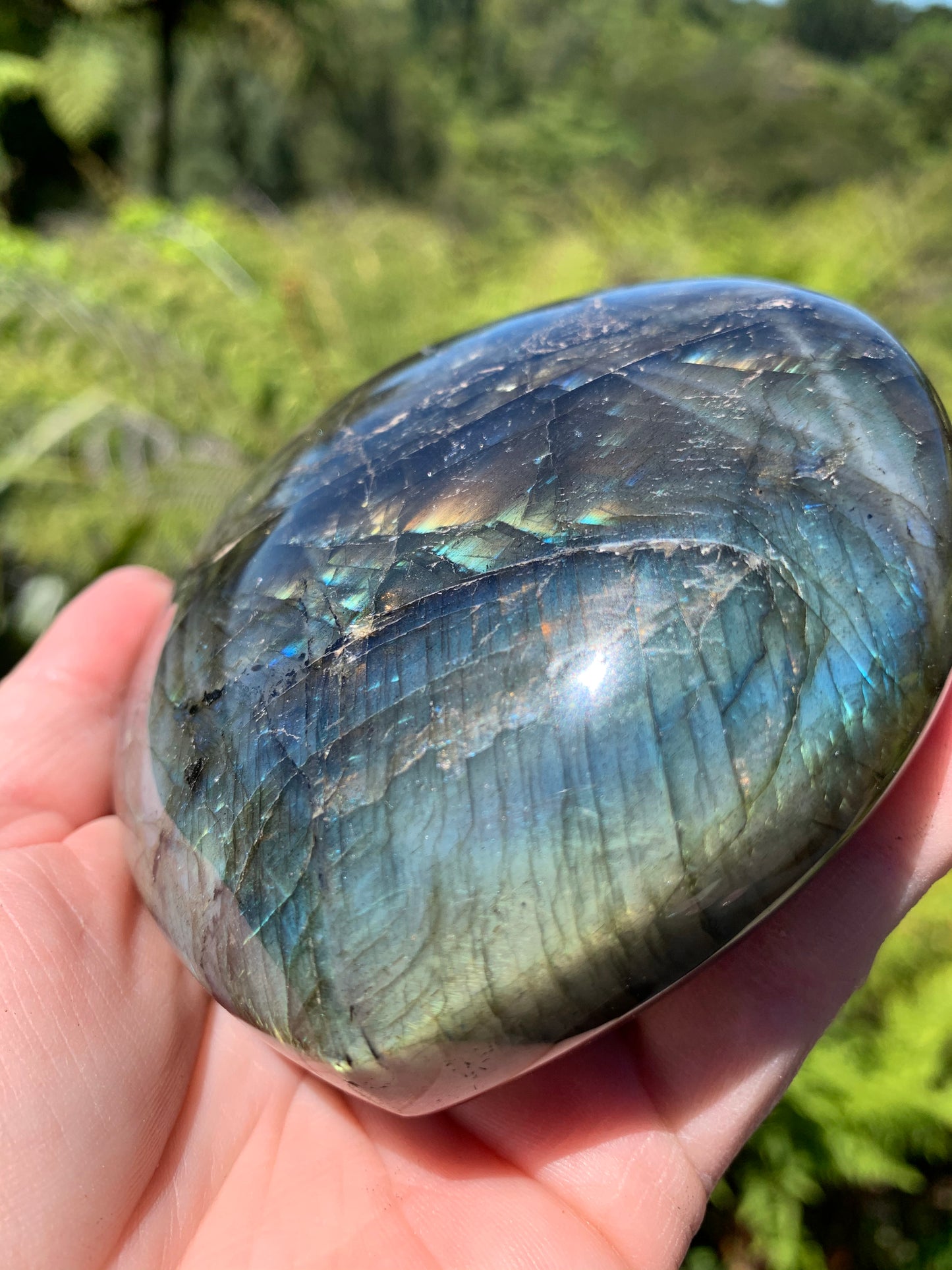Labradorite Heart