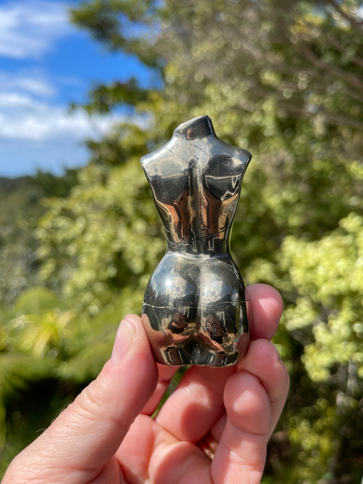 Pyrite Goddess Bust