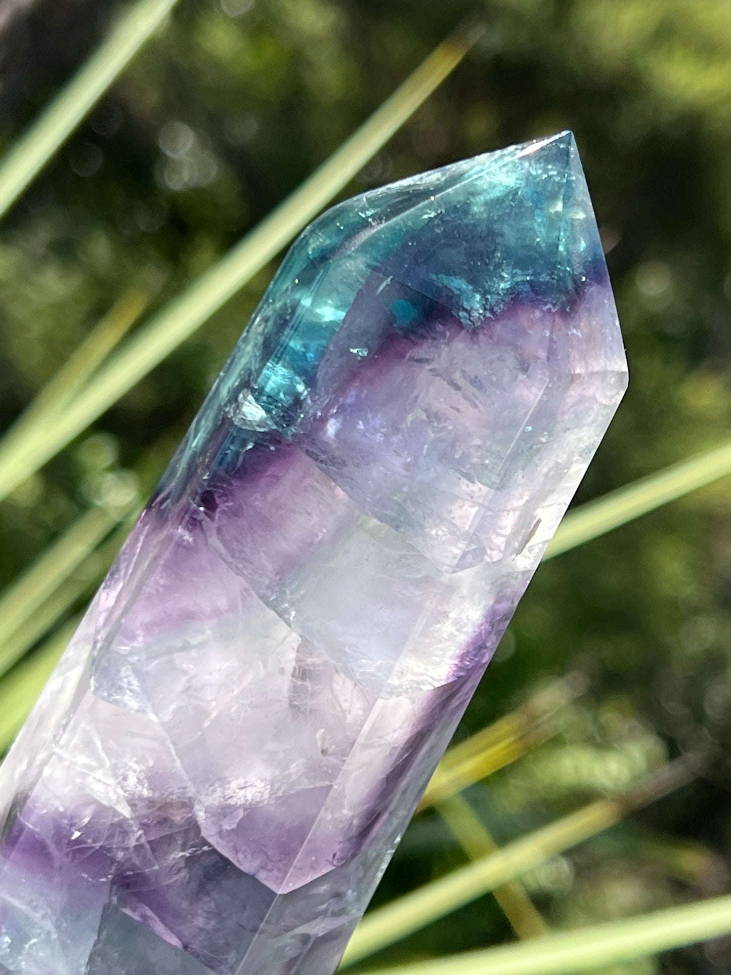 Rainbow Fluorite Double Terminated Point