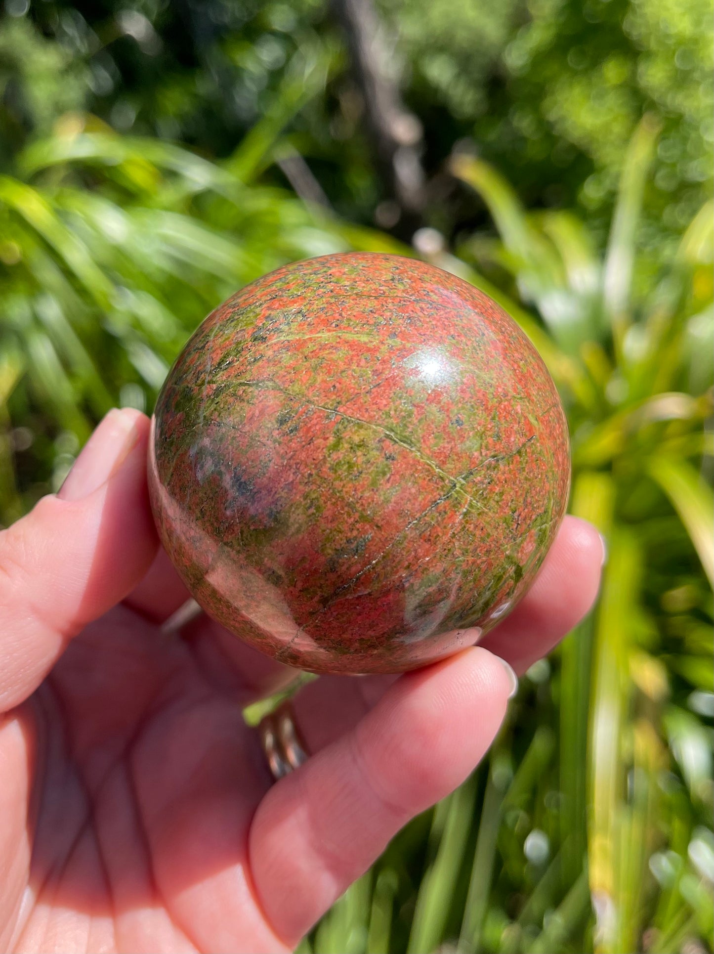 Unakite Jasper Sphere