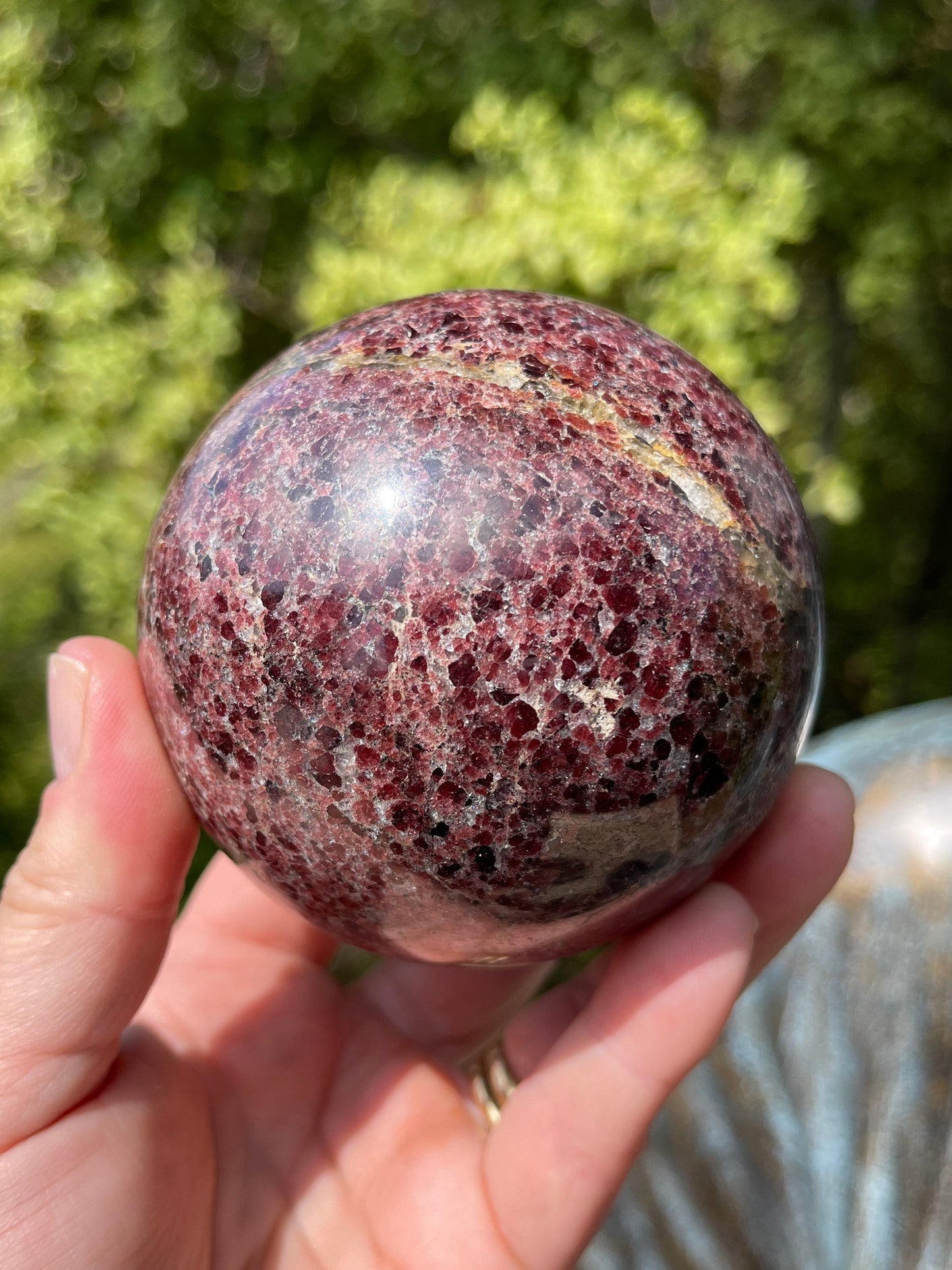 Garnet-Grenatite Sphere