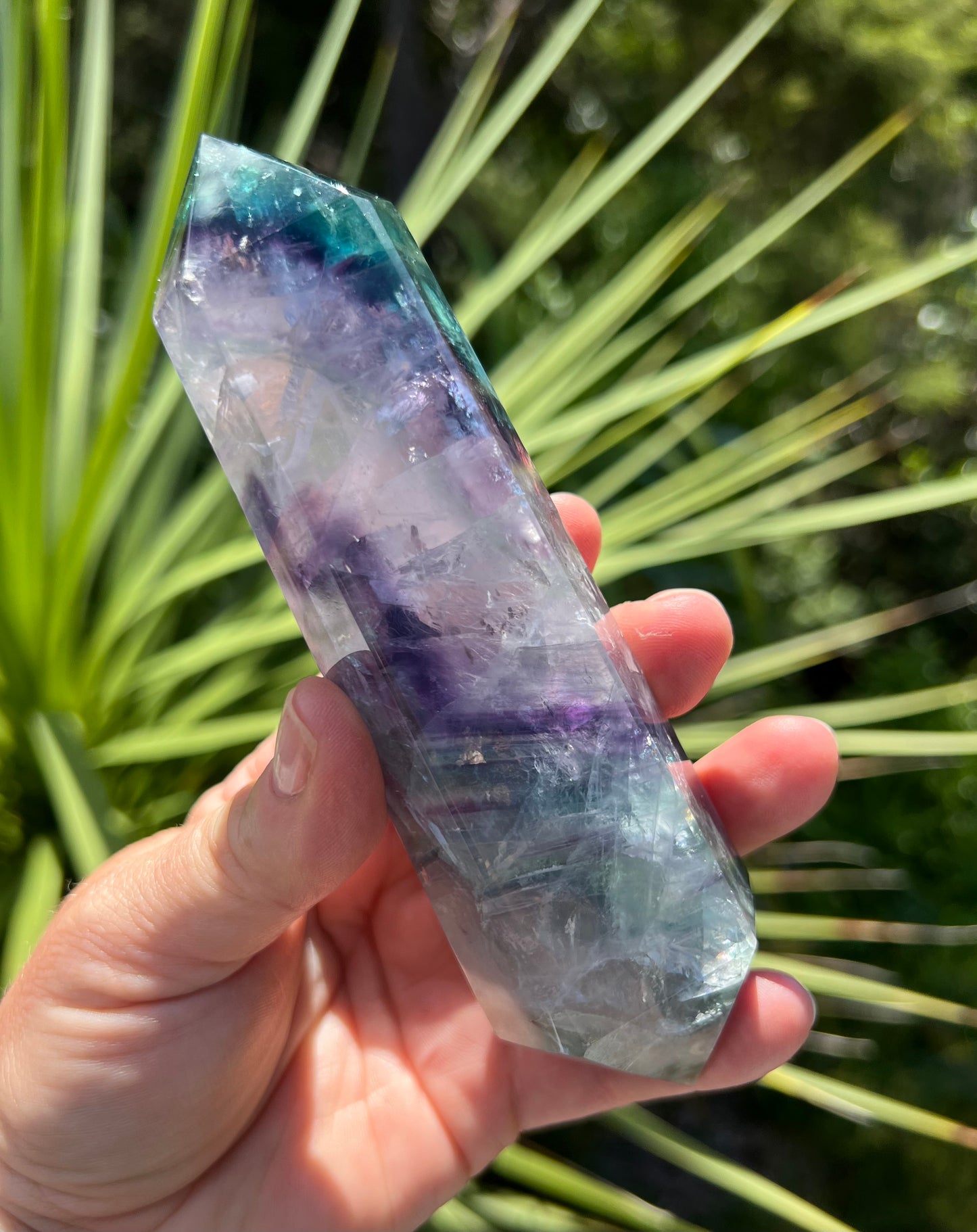Rainbow Fluorite Double Terminated Point