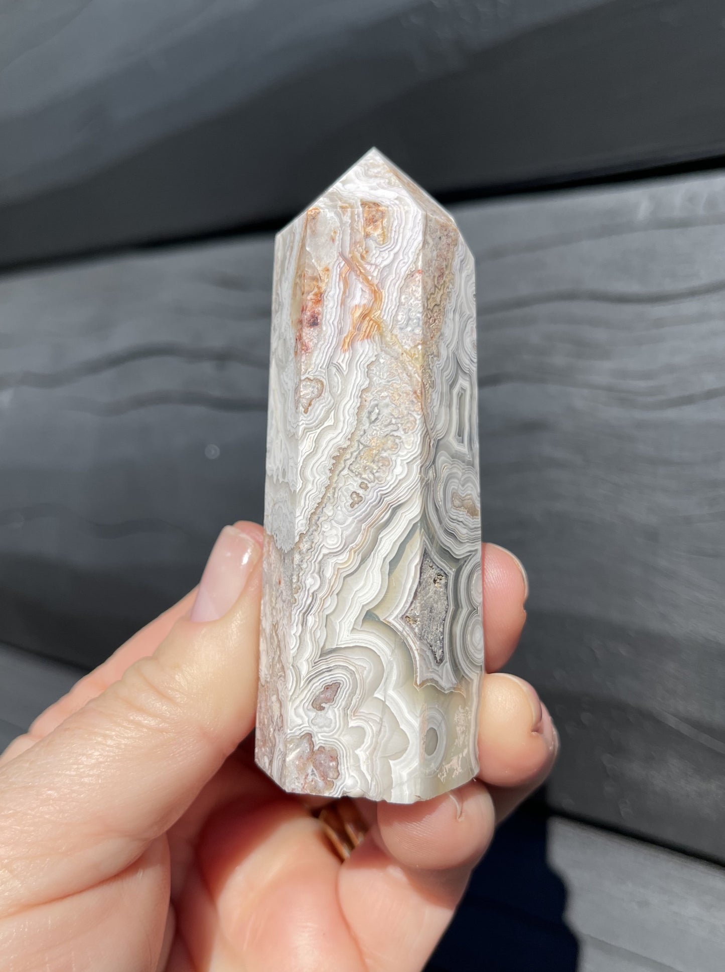 Crazy Lace Agate Tower, Mexican