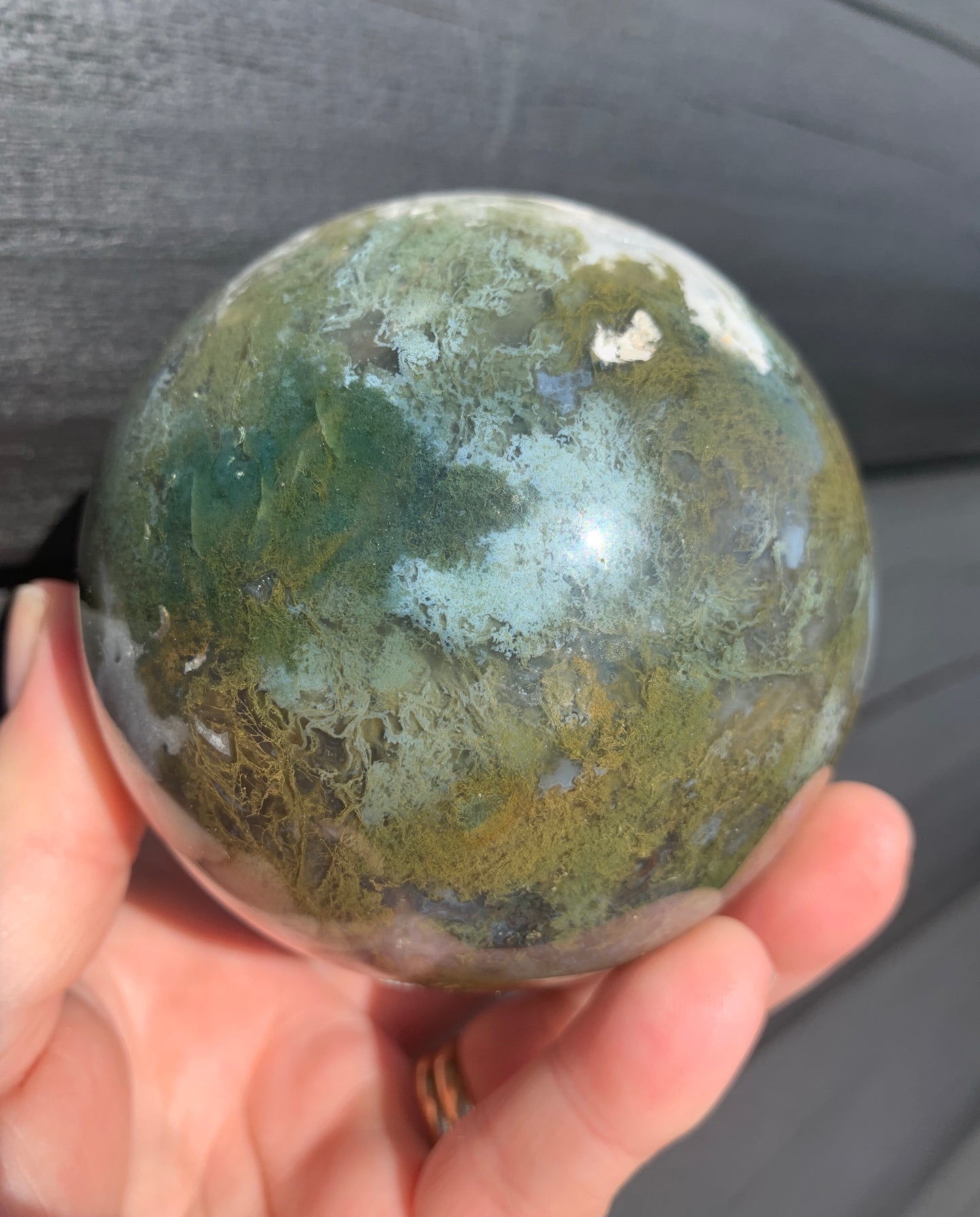 Moss Agate Sphere