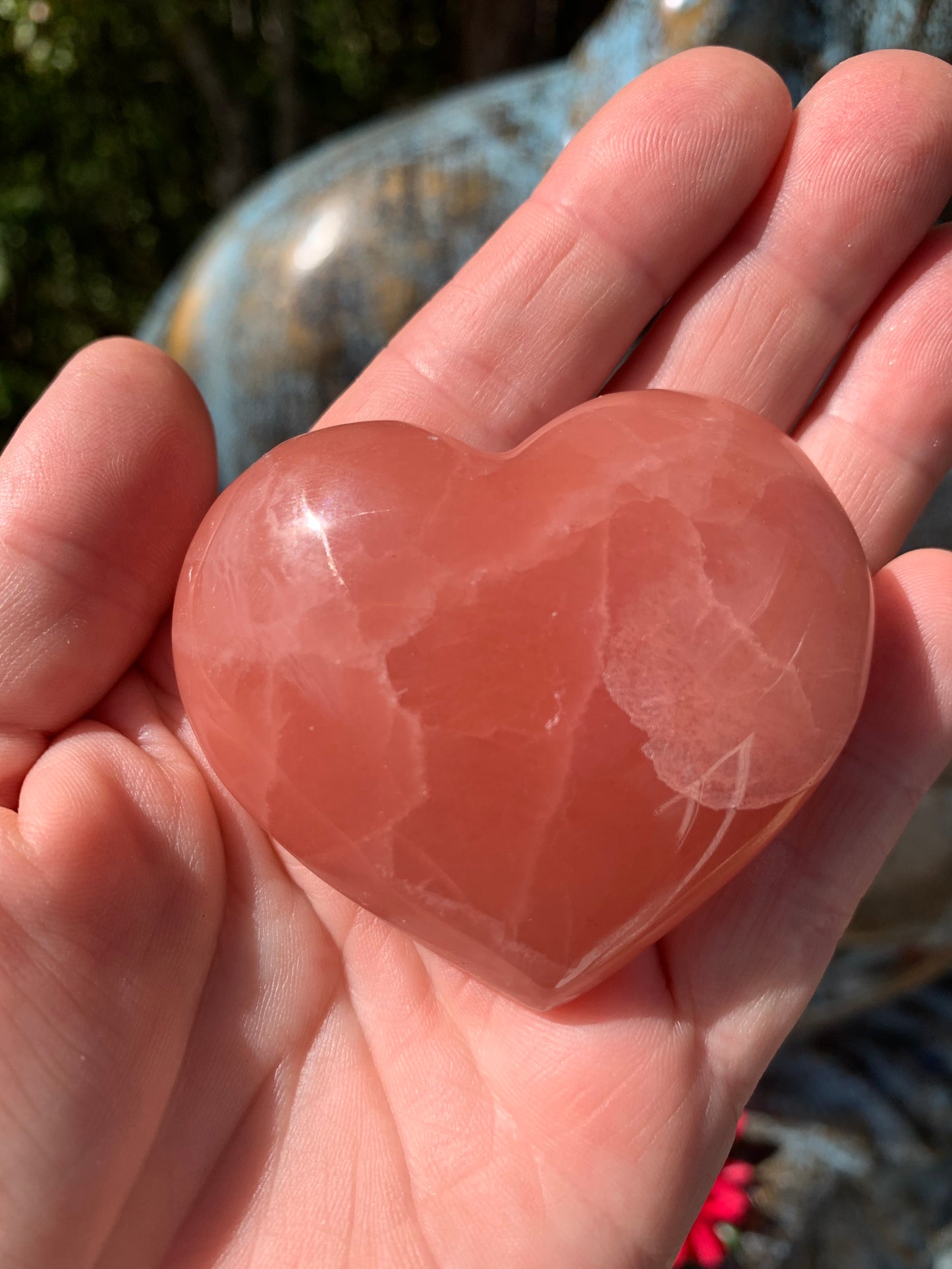 Rose Calcite Heart