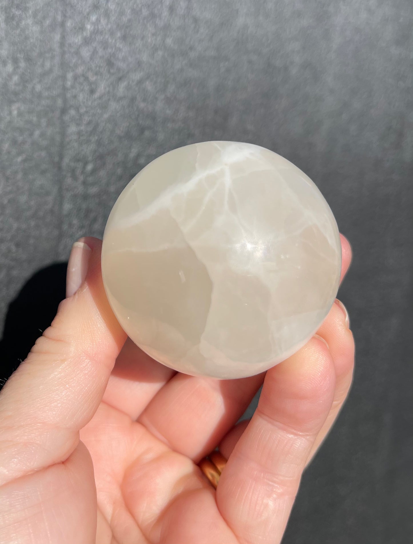White Calcite Sphere