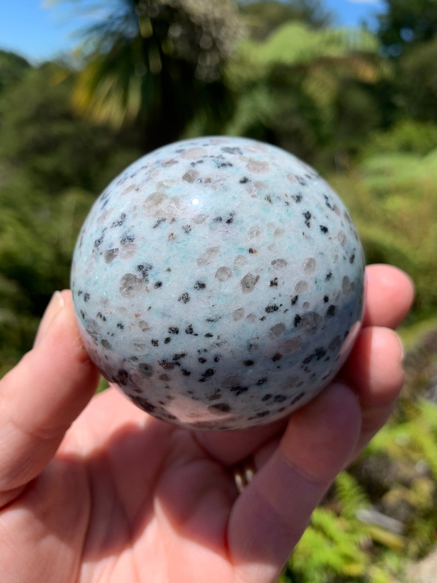 Kiwi Jasper Sphere