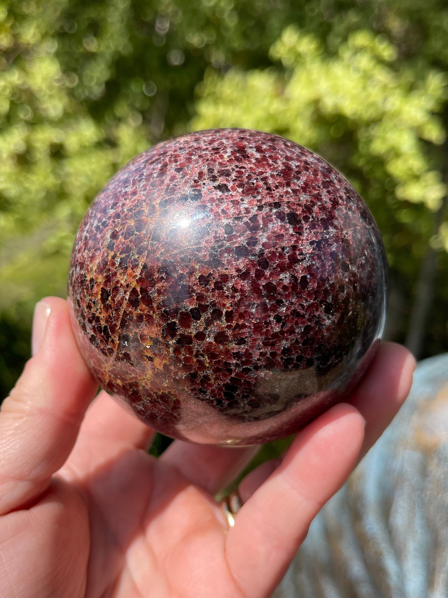 Garnet-Grenatite Sphere