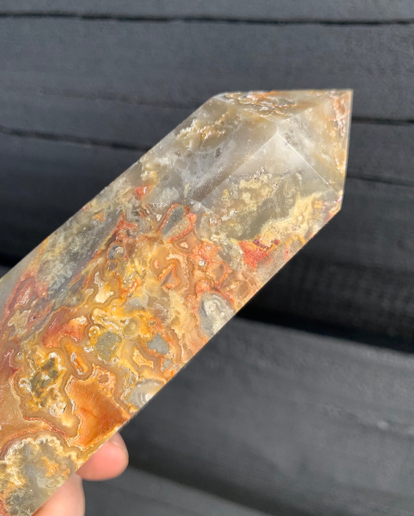 Crazy Lace Agate Tower