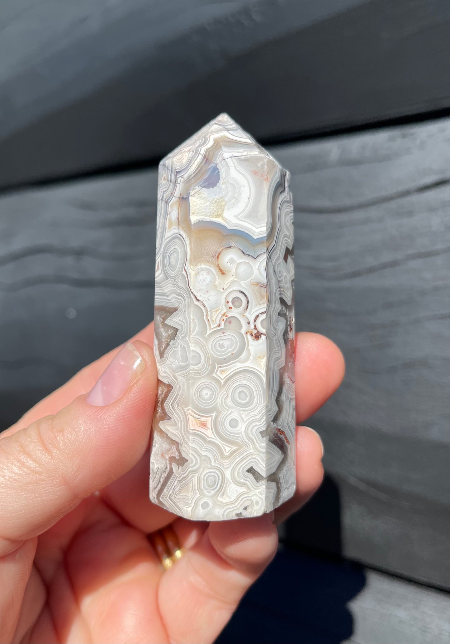 Crazy Lace Agate Tower