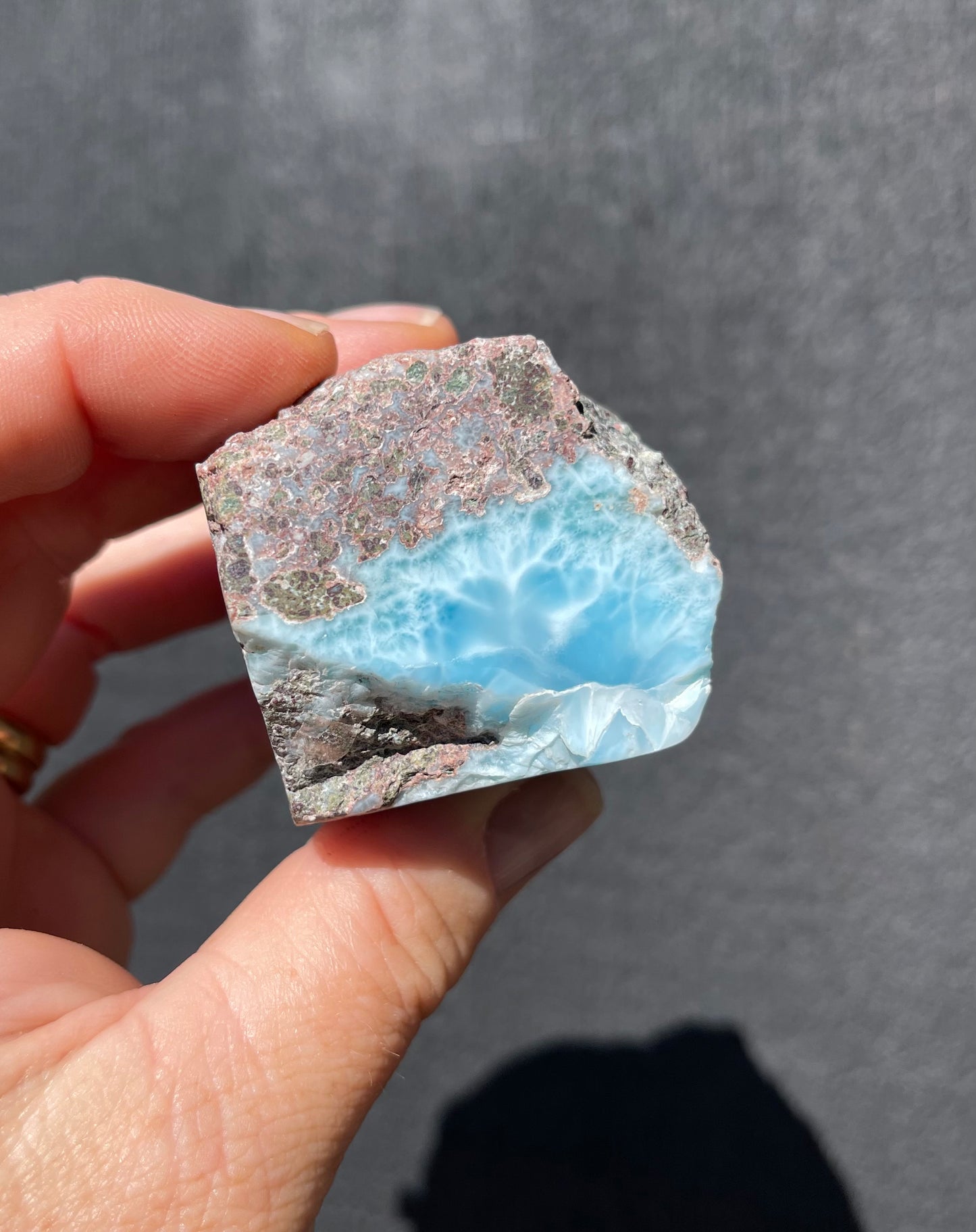 Larimar, Semi Polished Piece
