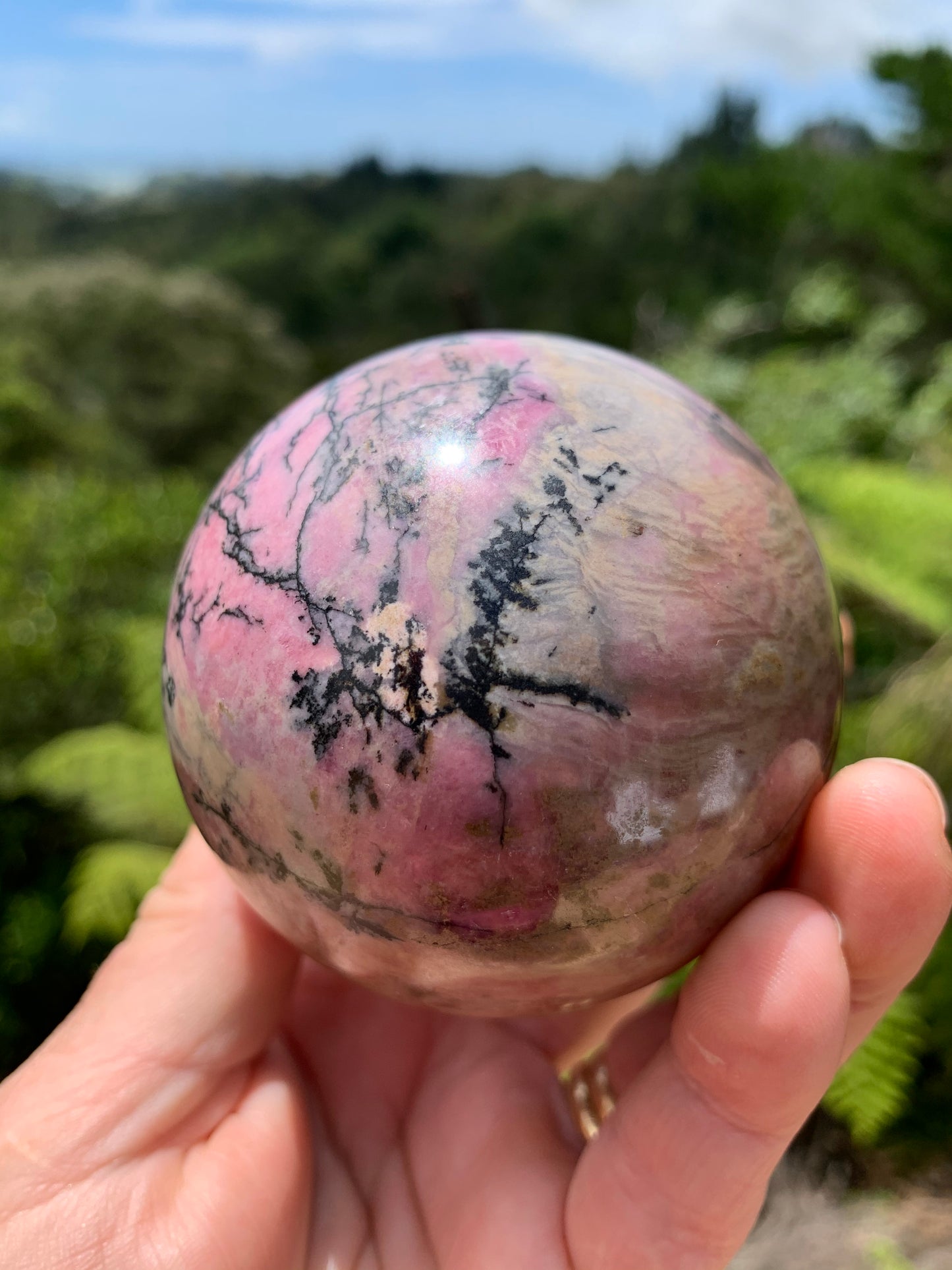 Rhodonite Sphere
