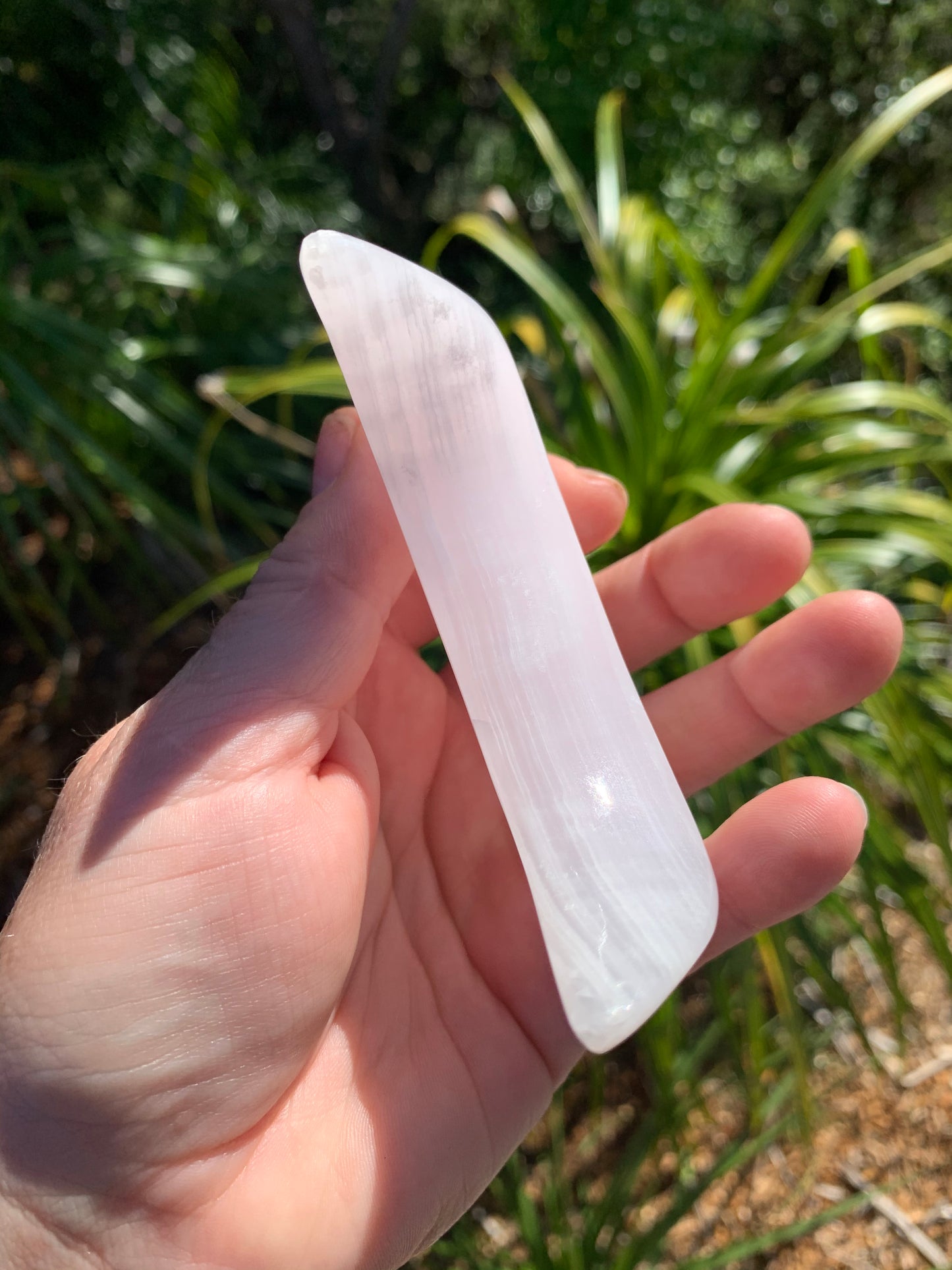 Pink Mangano Calcite Moon Bowl