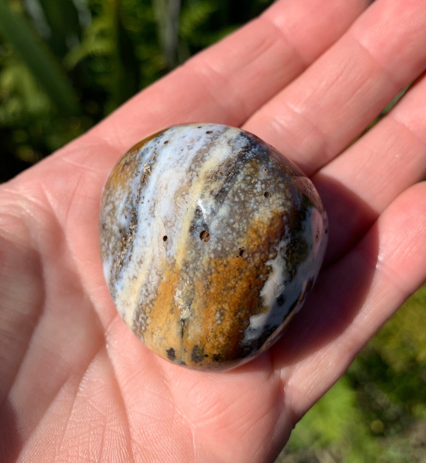 Ocean Jasper Palm Stone