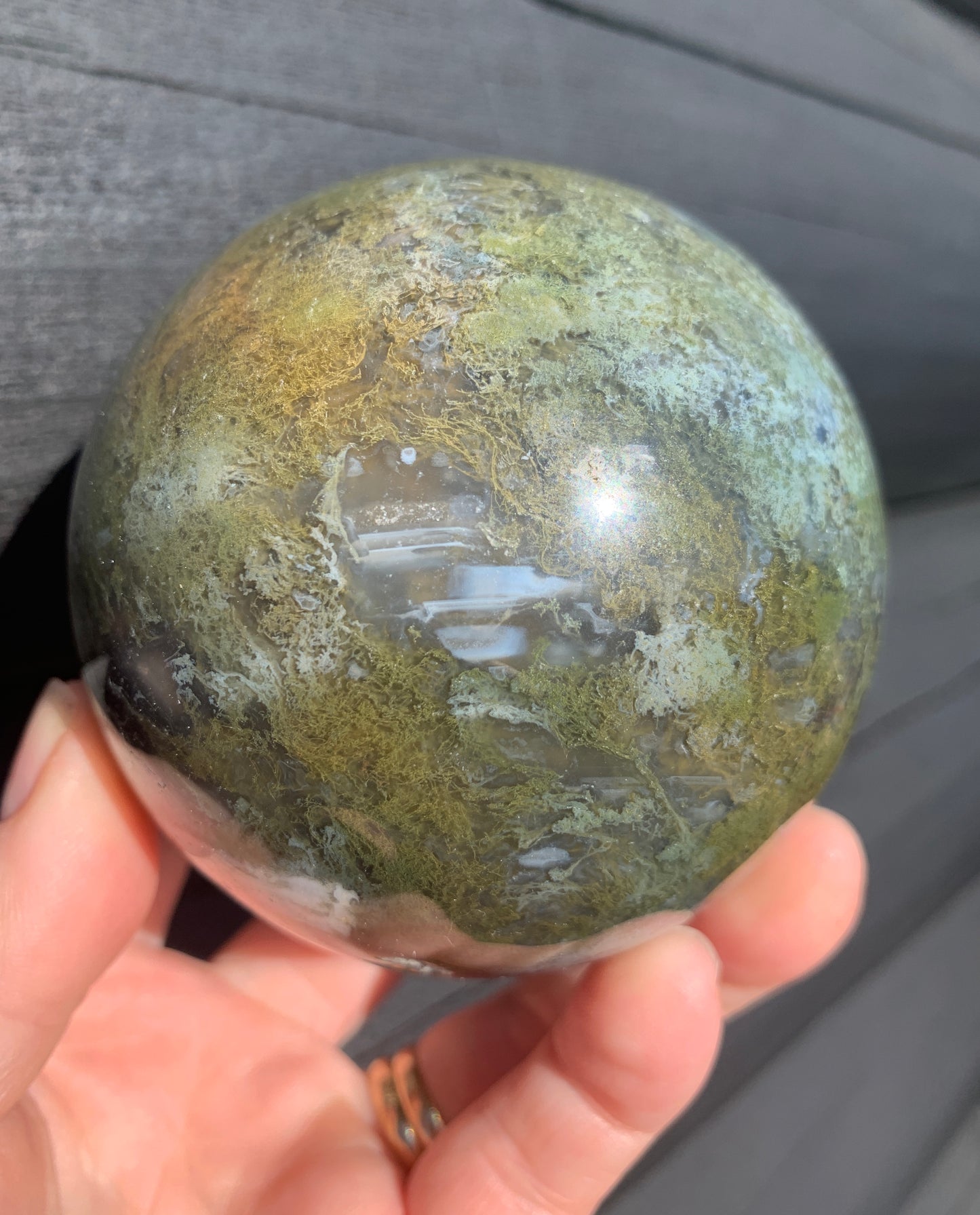 Moss Agate Sphere