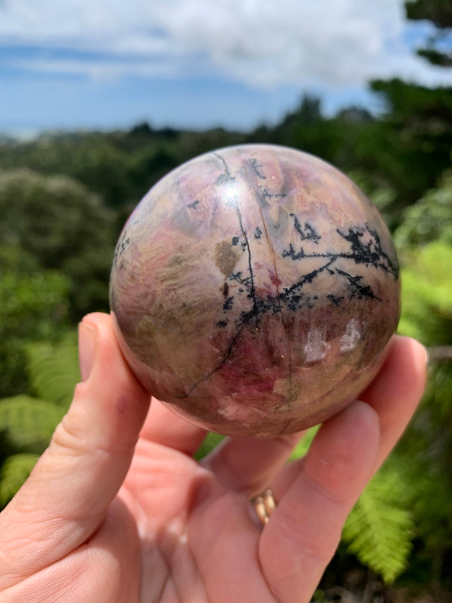 Rhodonite Sphere