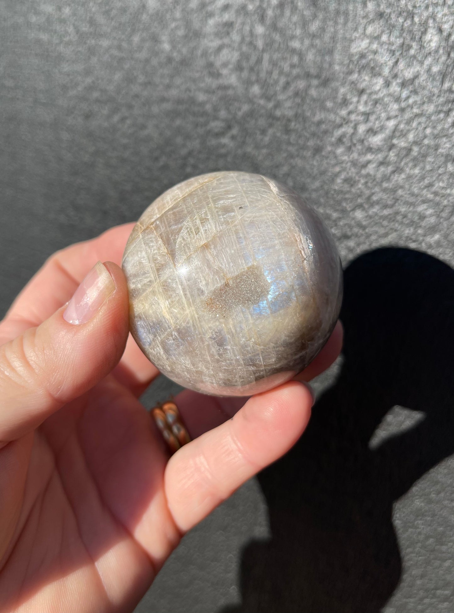 Moonstone Sphere, Blue Flash