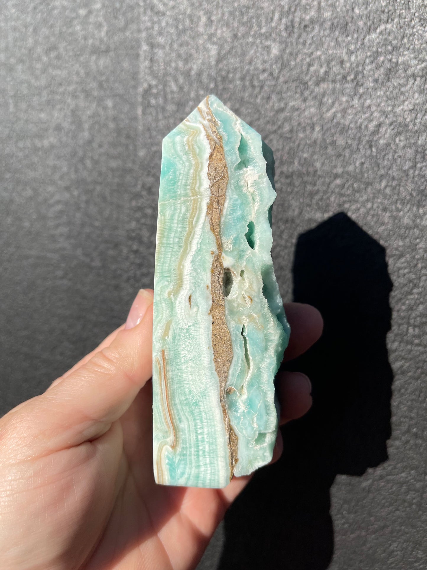 Blue Calcite/Aragonite Tower