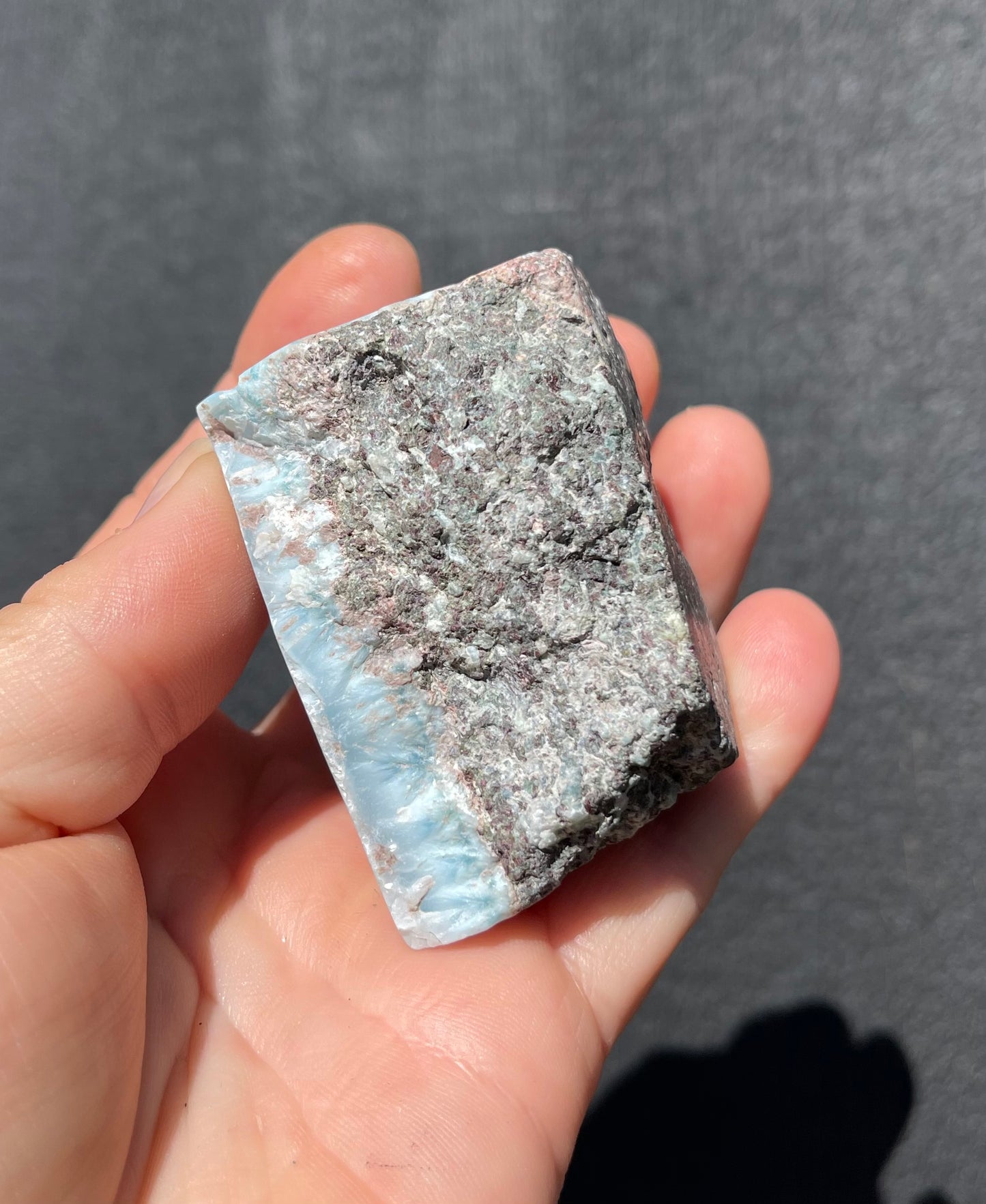 Larimar, Semi Polished Piece