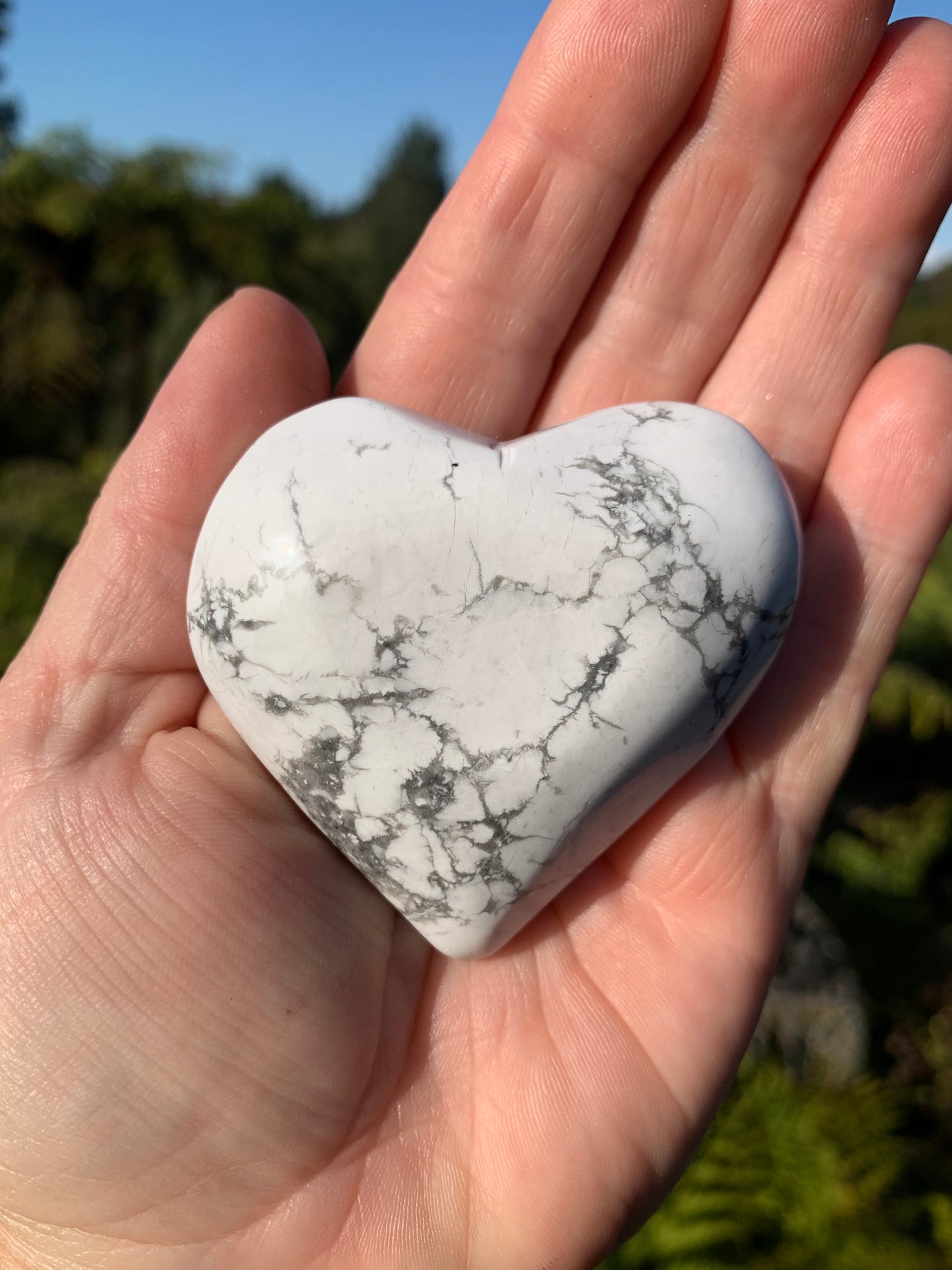 Howlite Heart