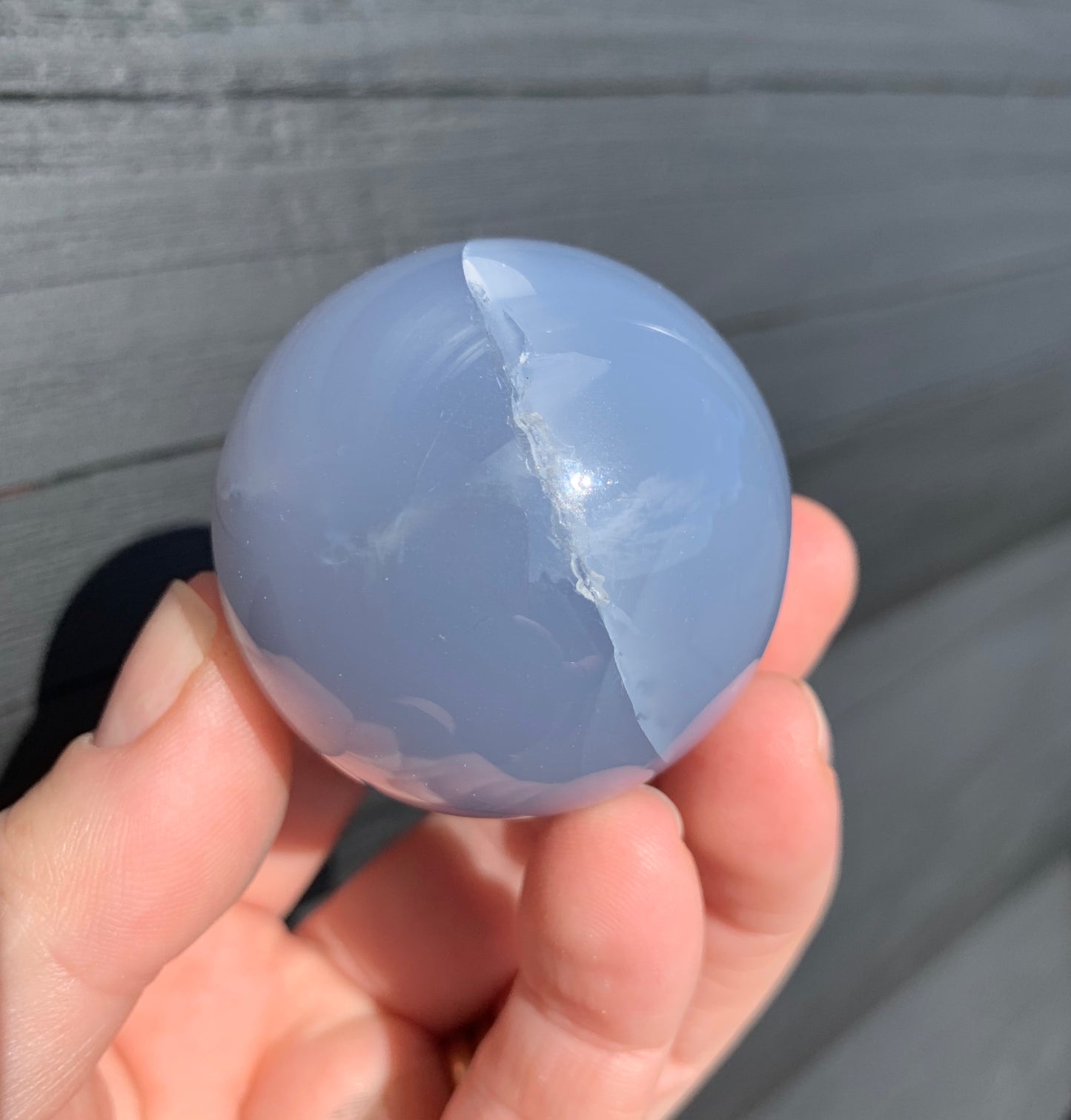 Blue Chalcedony Sphere