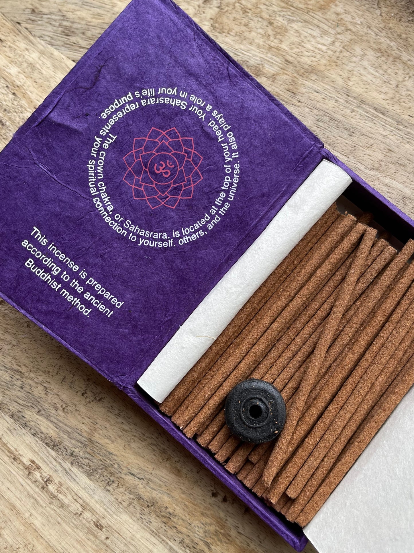 Tibetan Incense Box Crown Chakra
