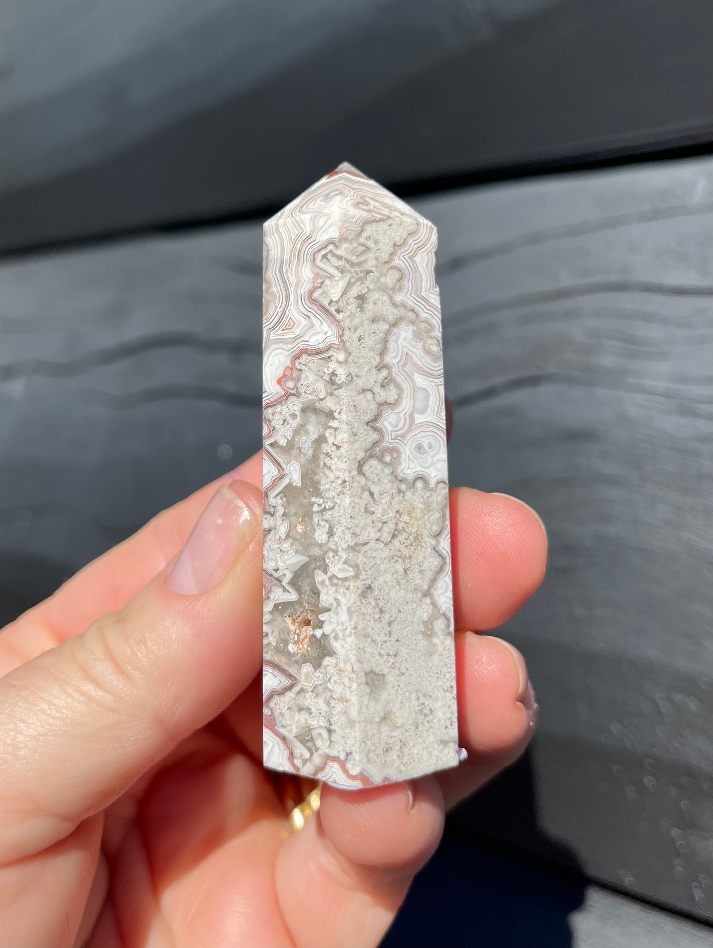 Crazy Lace Agate Tower, Mexican