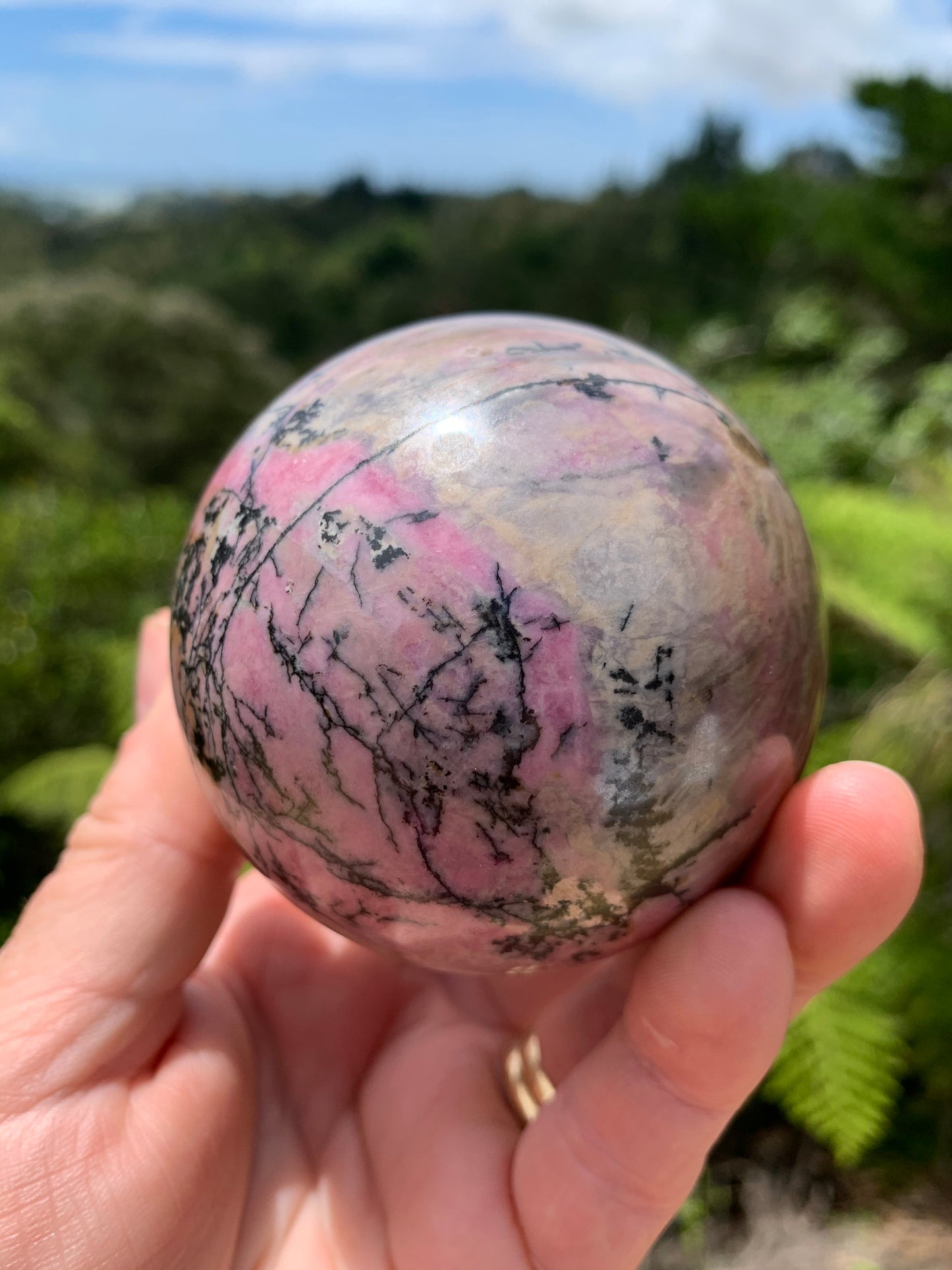 Rhodonite Sphere