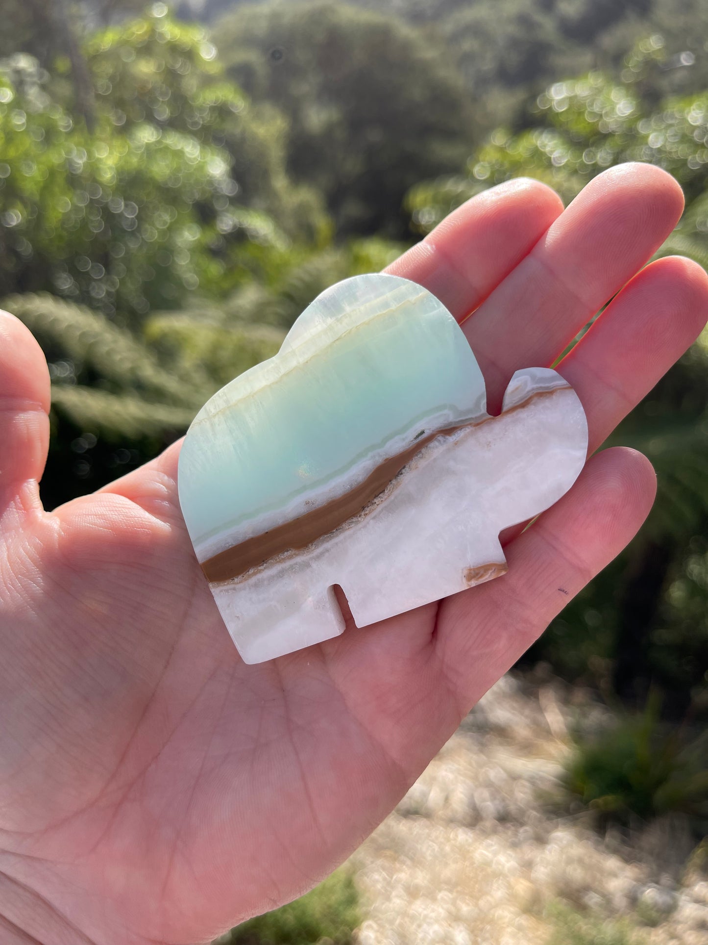 Blue Calcite/Aragonite Elephant