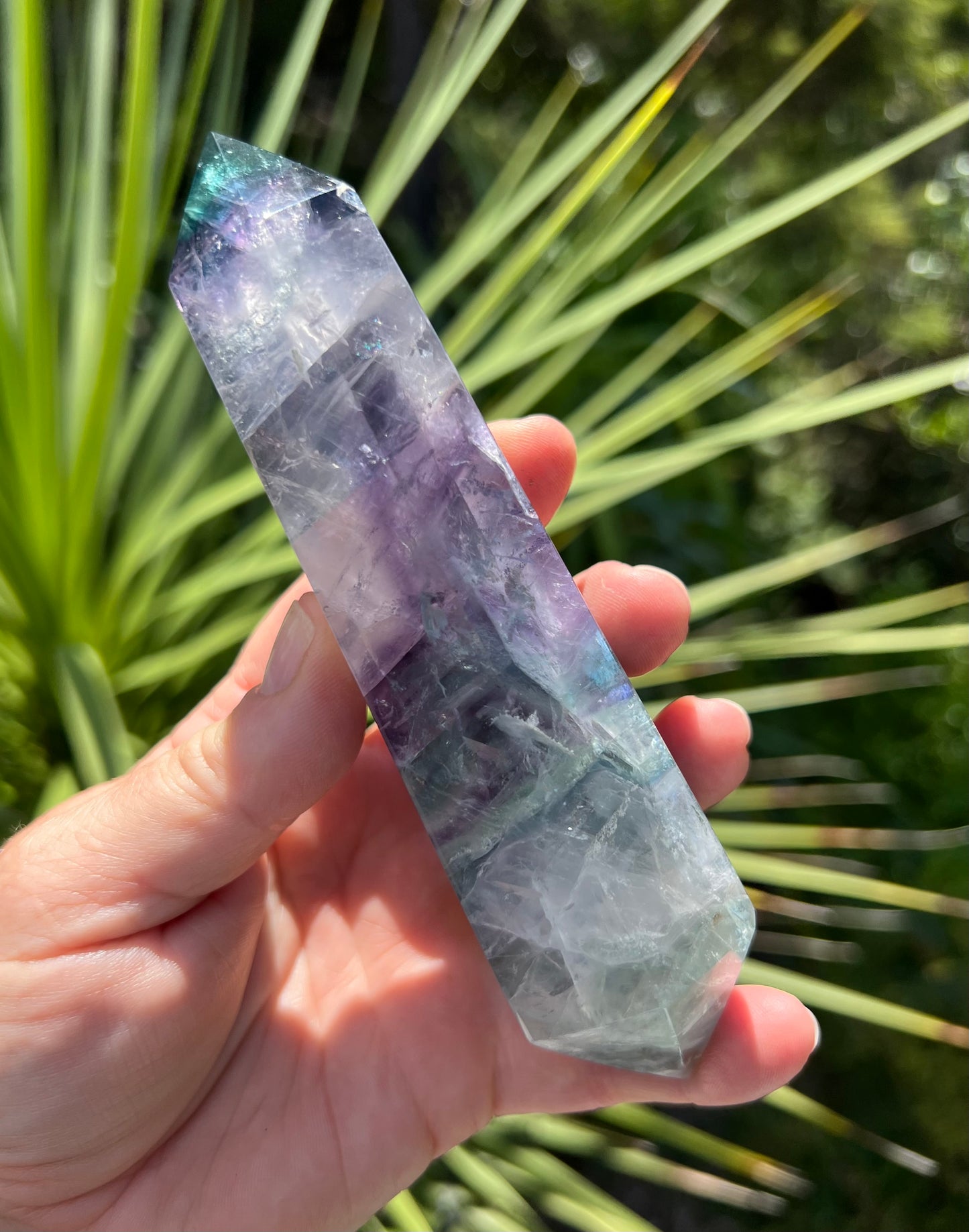 Rainbow Fluorite Double Terminated Point