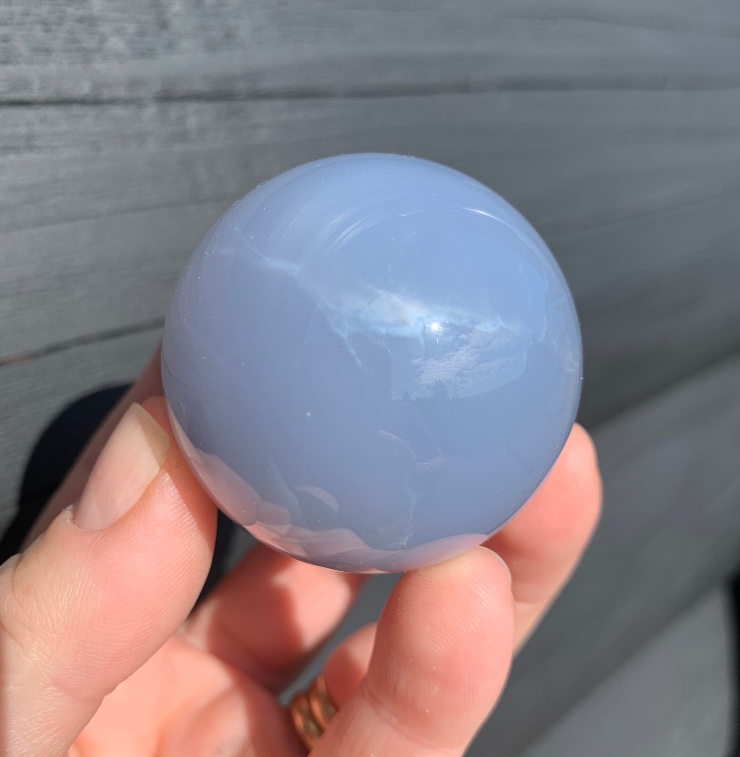 Blue Chalcedony Sphere
