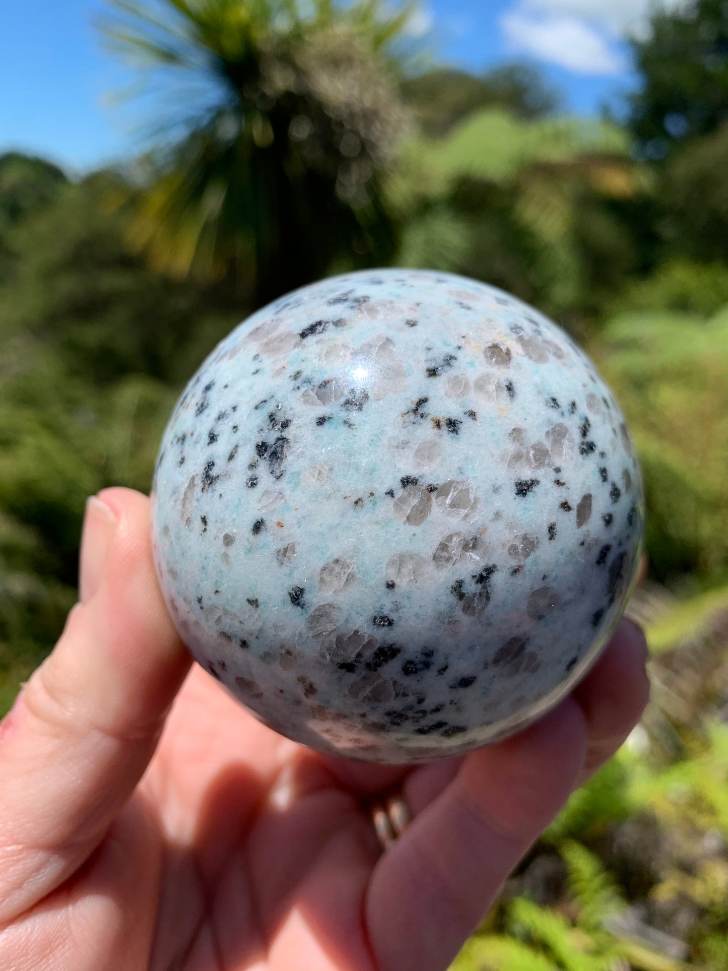 Kiwi Jasper Sphere