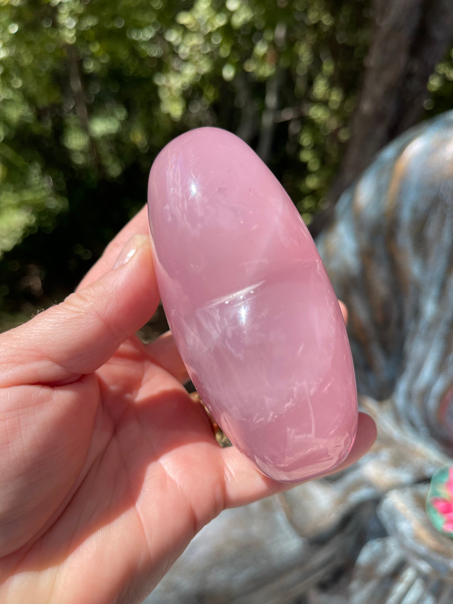 Star Rose Quartz Heart