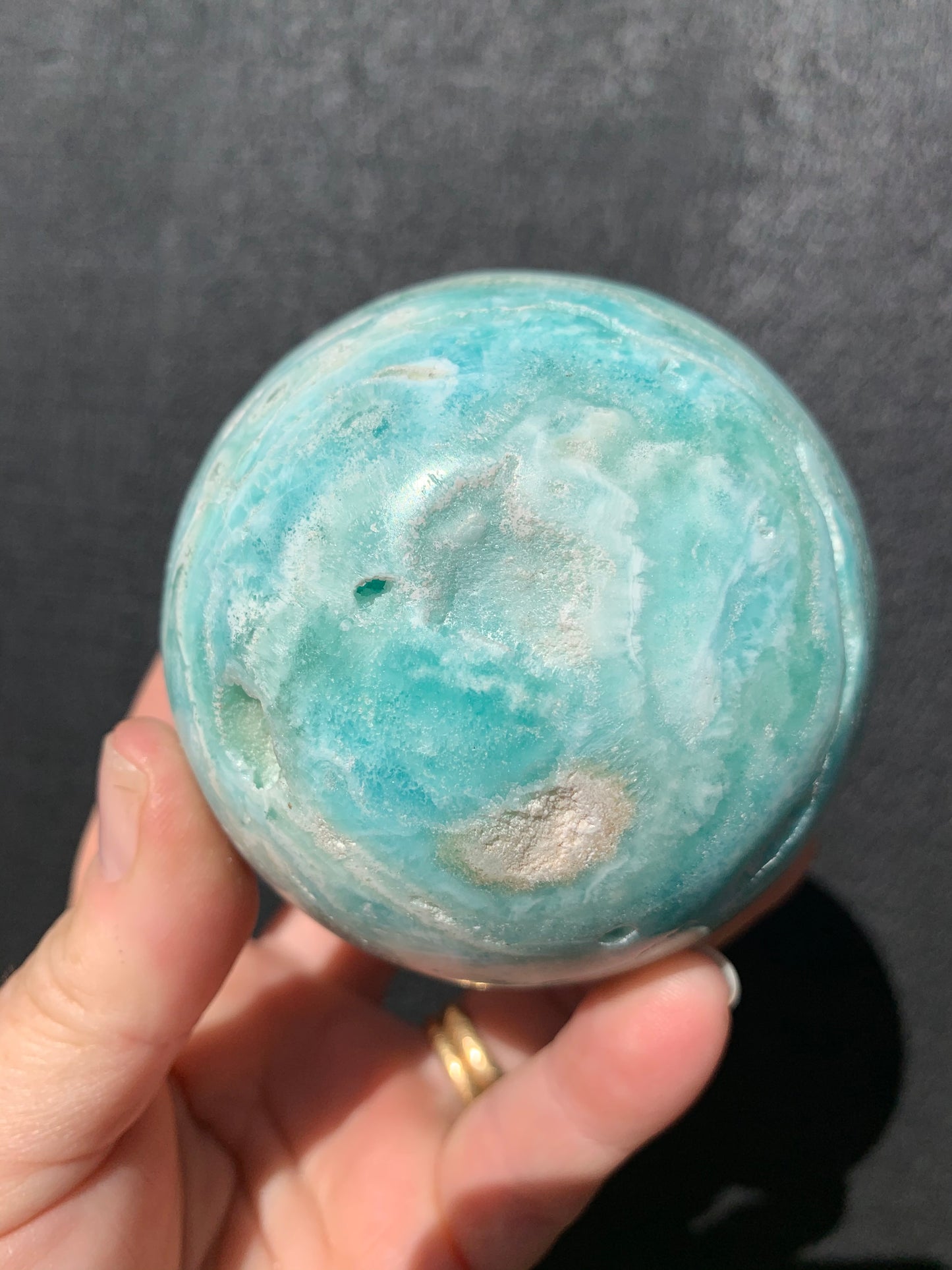 Blue Calcite/Aragonite Sphere